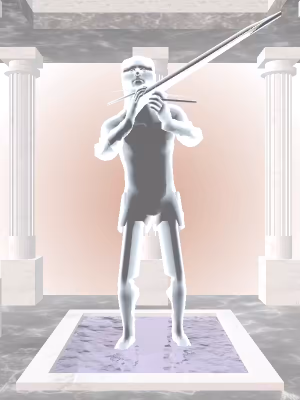 HeavenComputer: The Cheering Luminescent Chrome Man #2817