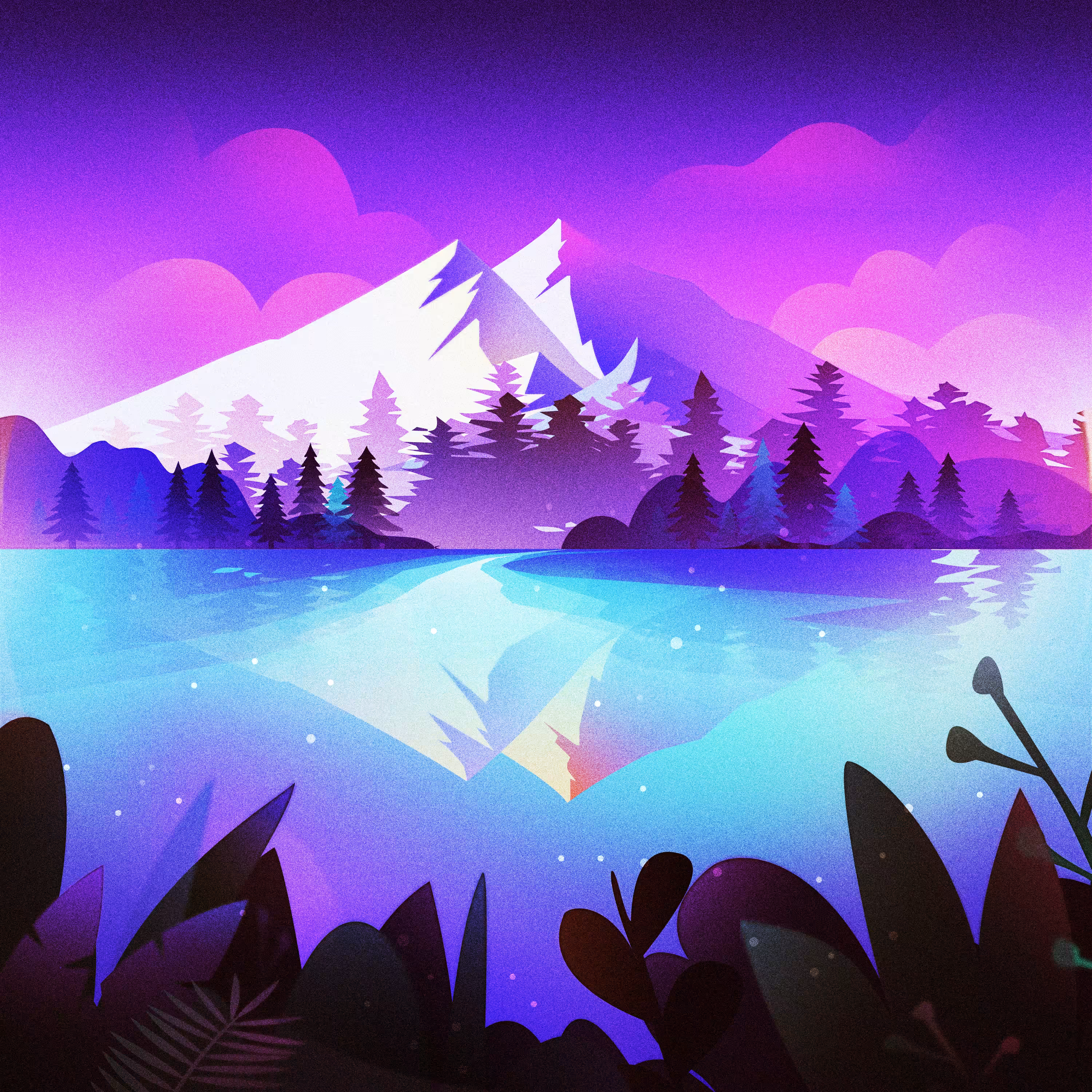 Lake reflection