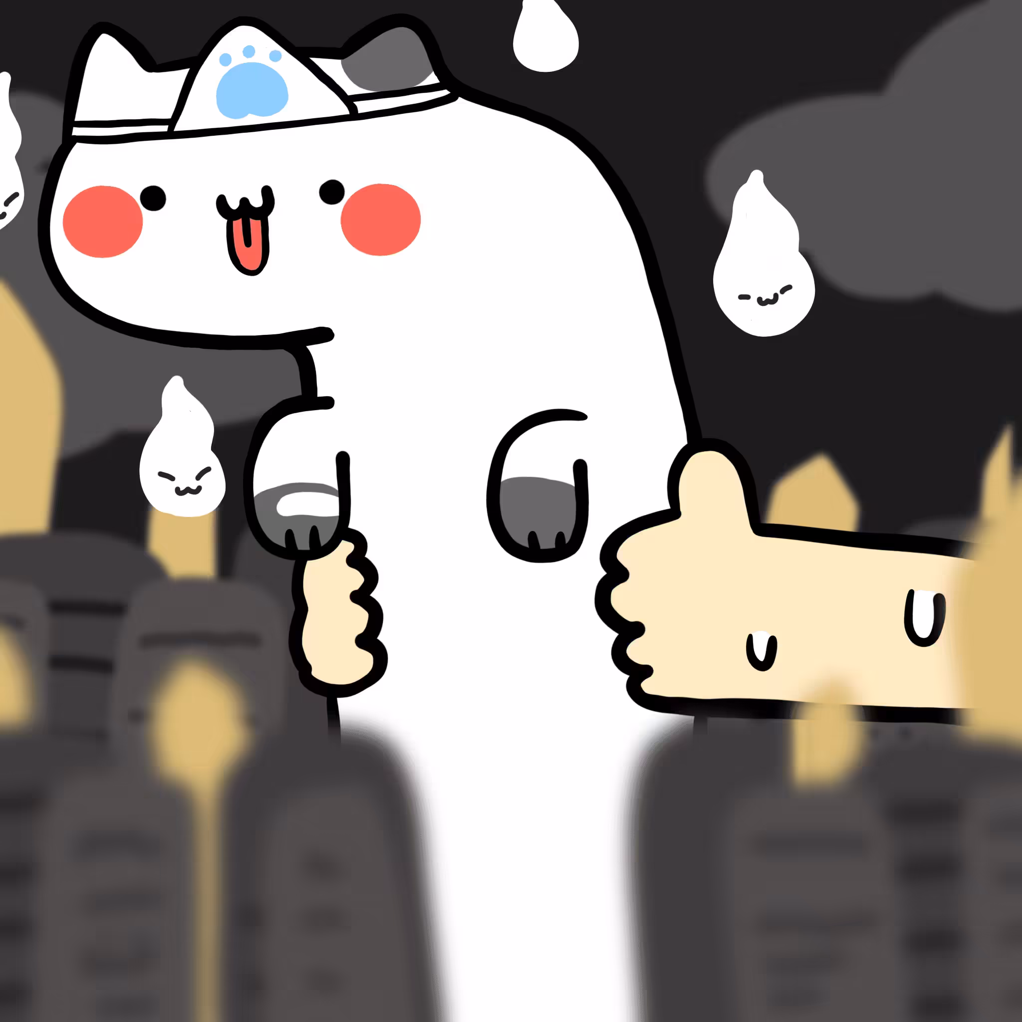 Long long long neck cat #129