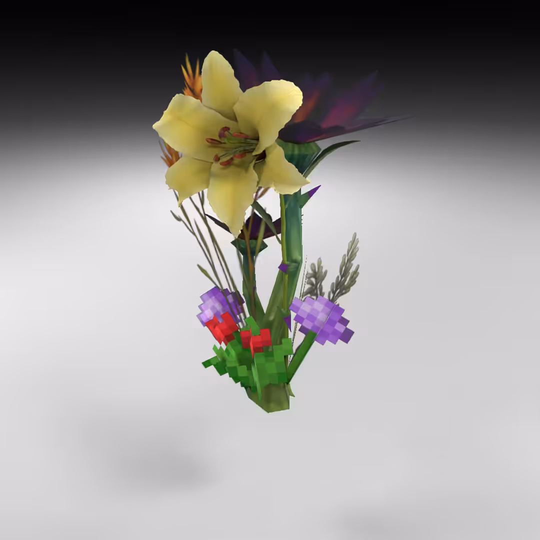 Hand-hacked Bouquet 17