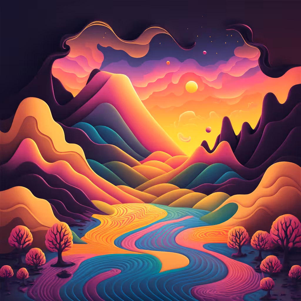 Psychedelic Landscape #48