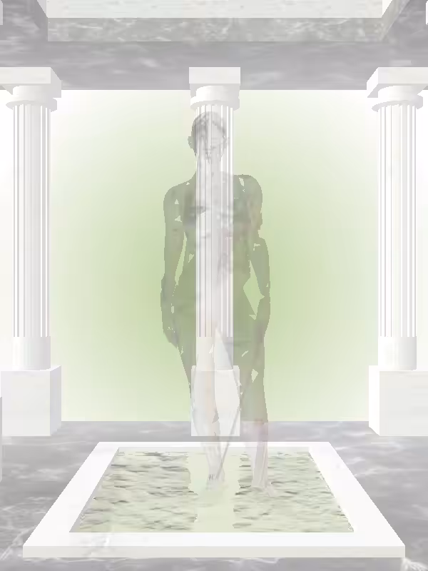 HeavenComputer: The Fading Plotting Olive Sunset Woman #2717