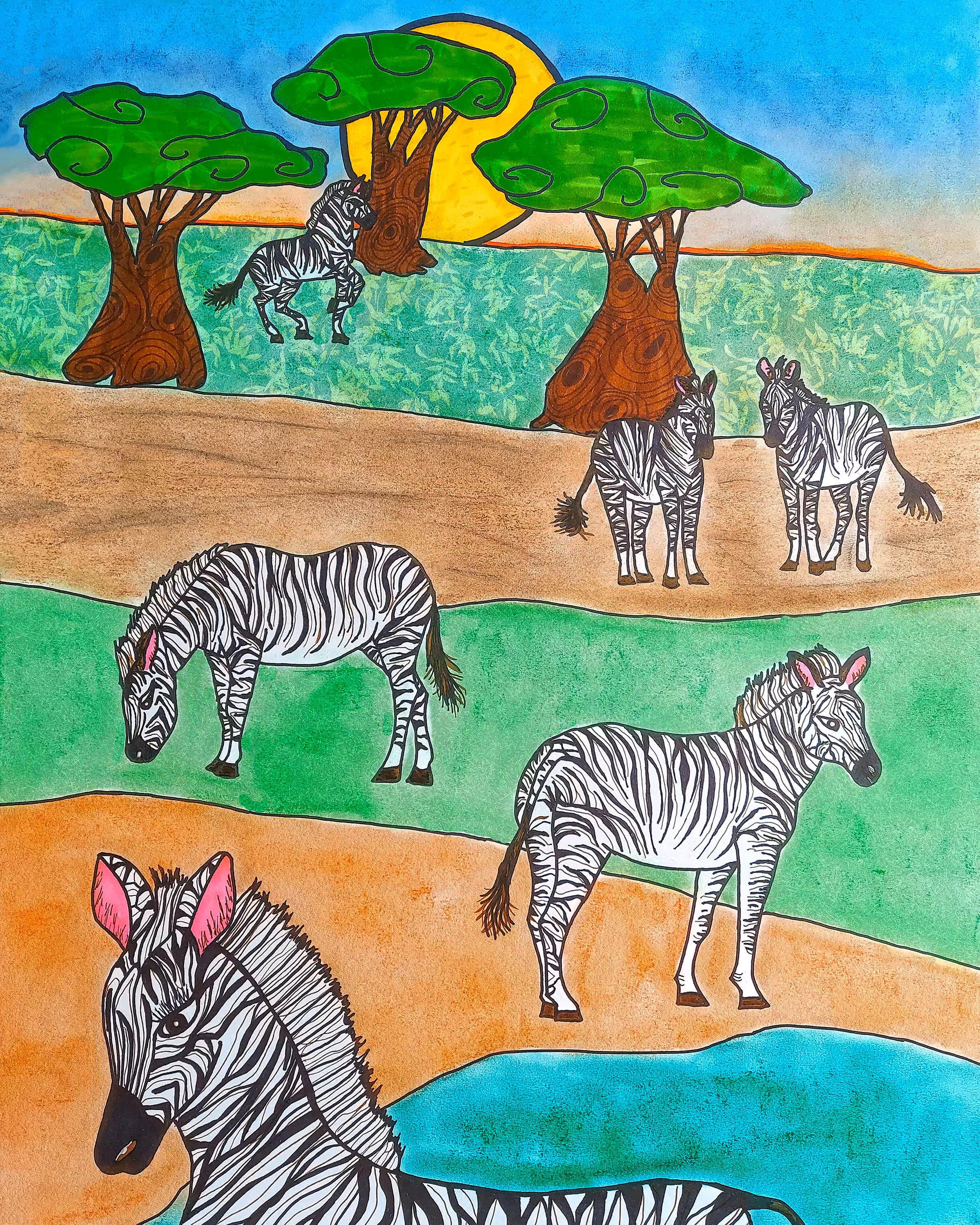 Zebra Herd