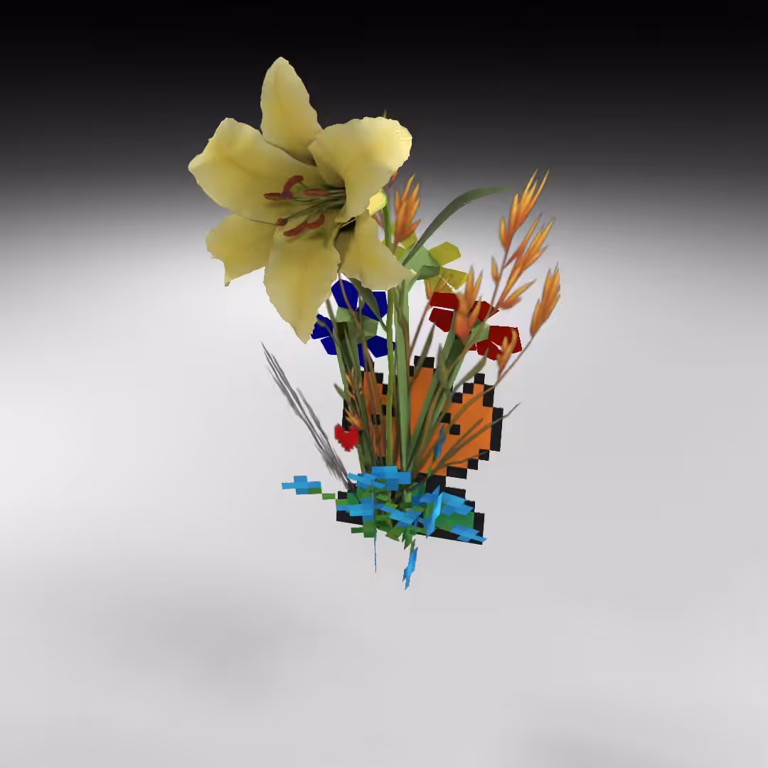 Hand-hacked Bouquet 38