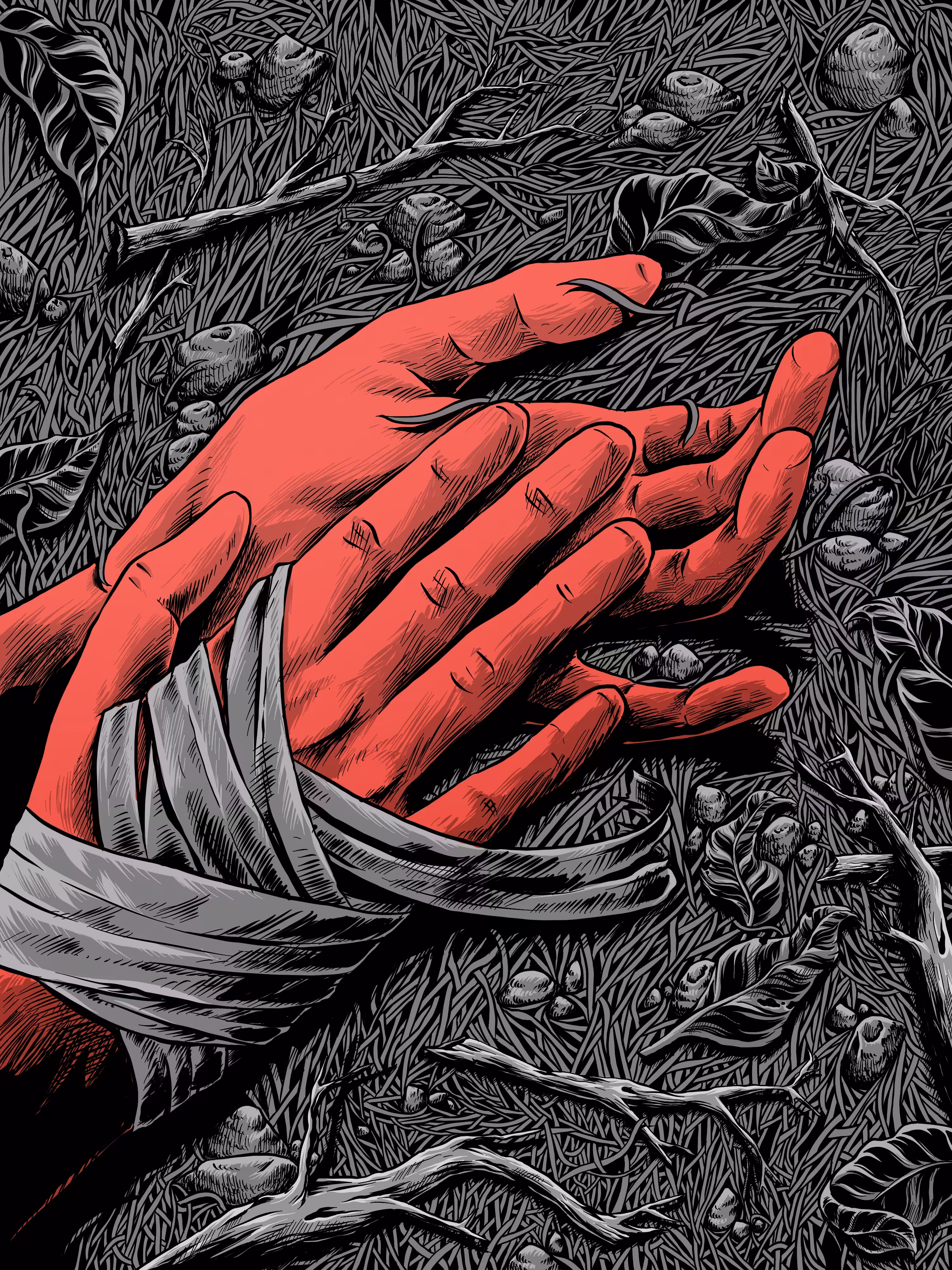 Hand on The Ground
