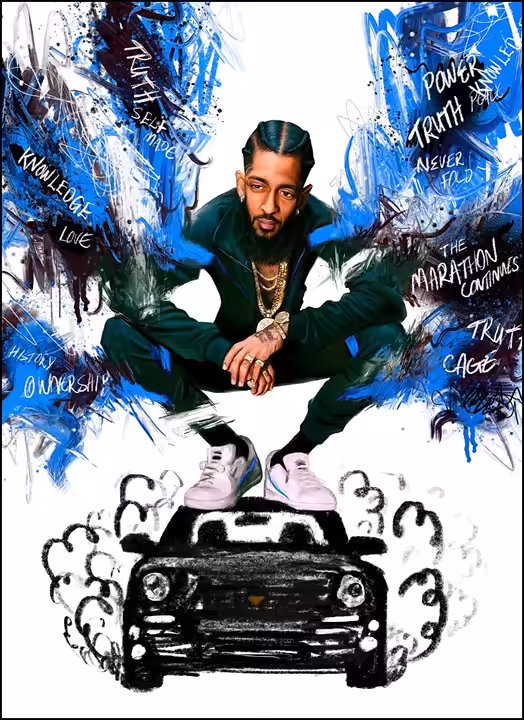 Henric Aryee: The Marathon Continues - Nipsey Blue Edition (1 of 1)