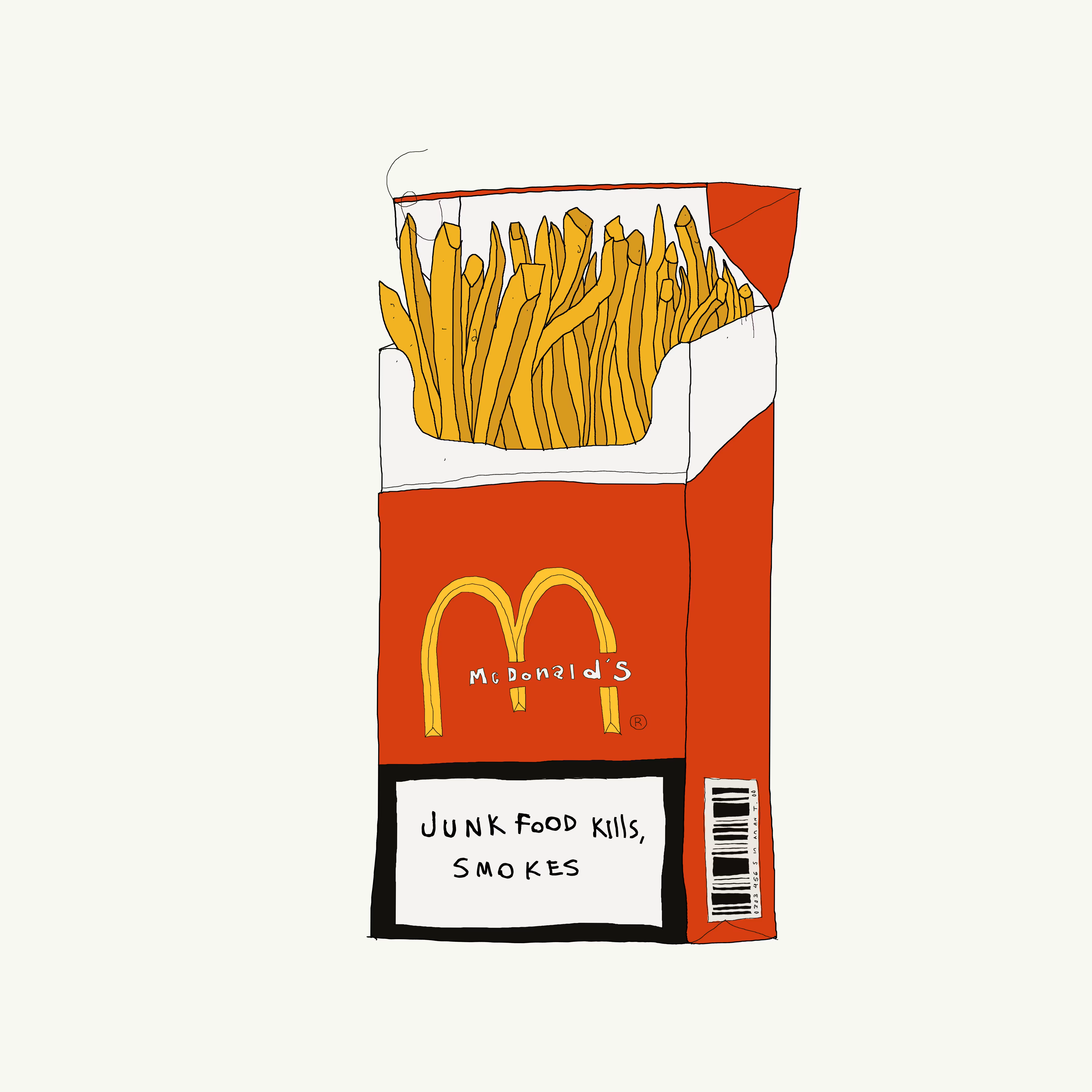 cose parallele: junk food kills, smokes