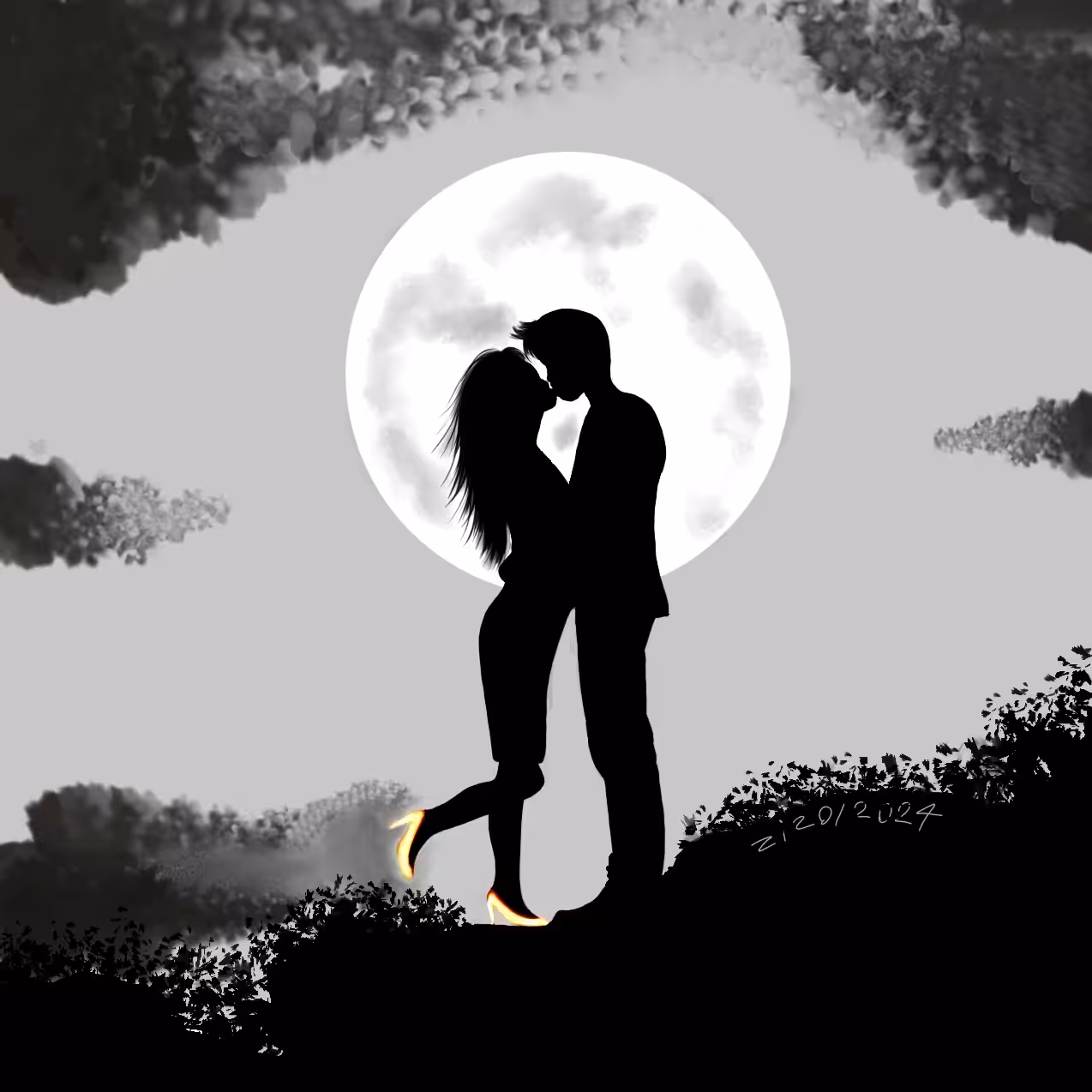 Moon shadow