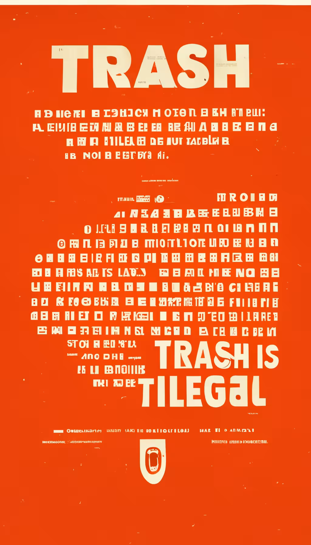 TRASH IS ILLEGAL