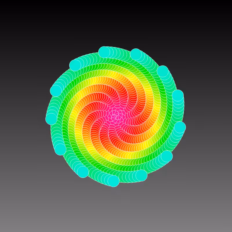 RAINBOW FLOWERS #83