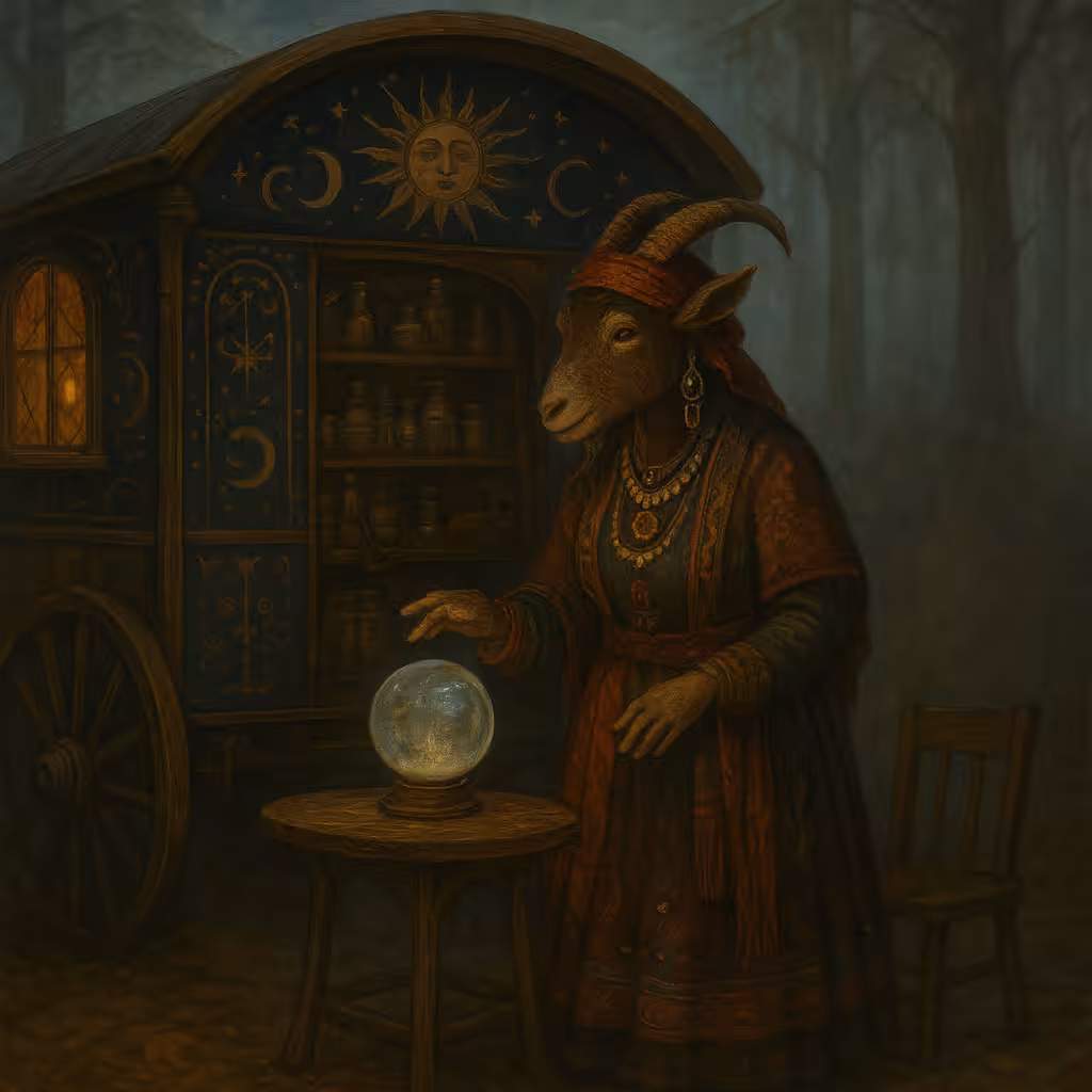 Hyrcanian Forest Mountain Goat Fortune Teller