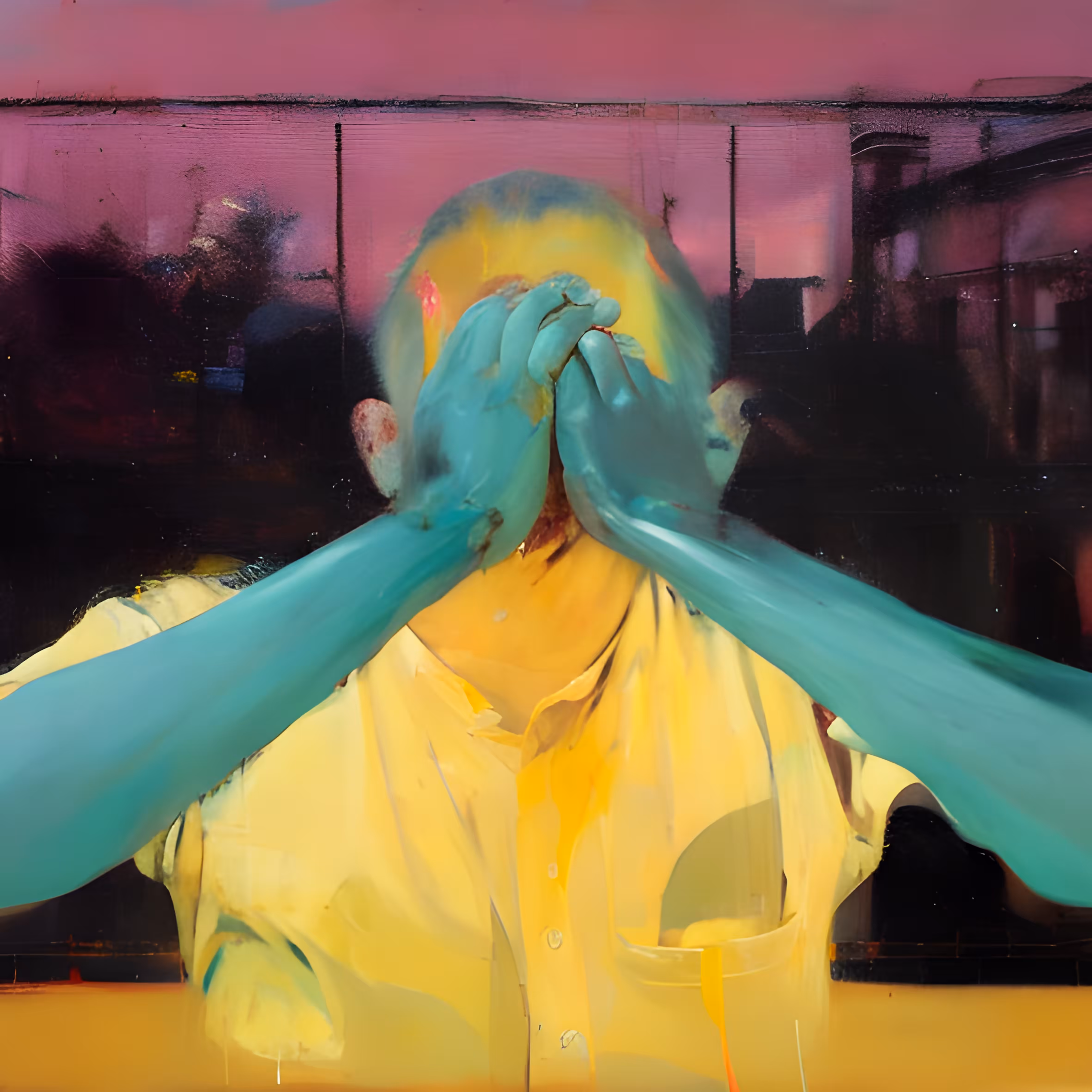 covered face