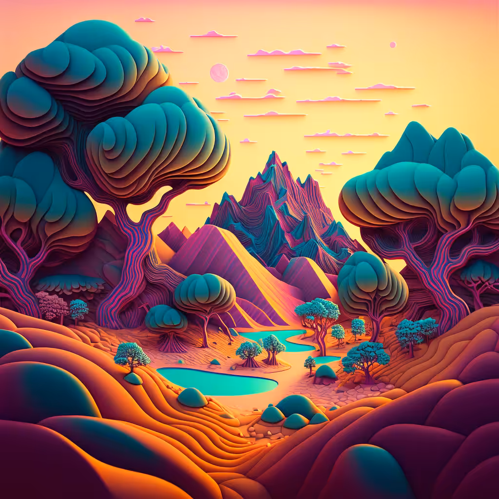 Psychedelic Landscape #61