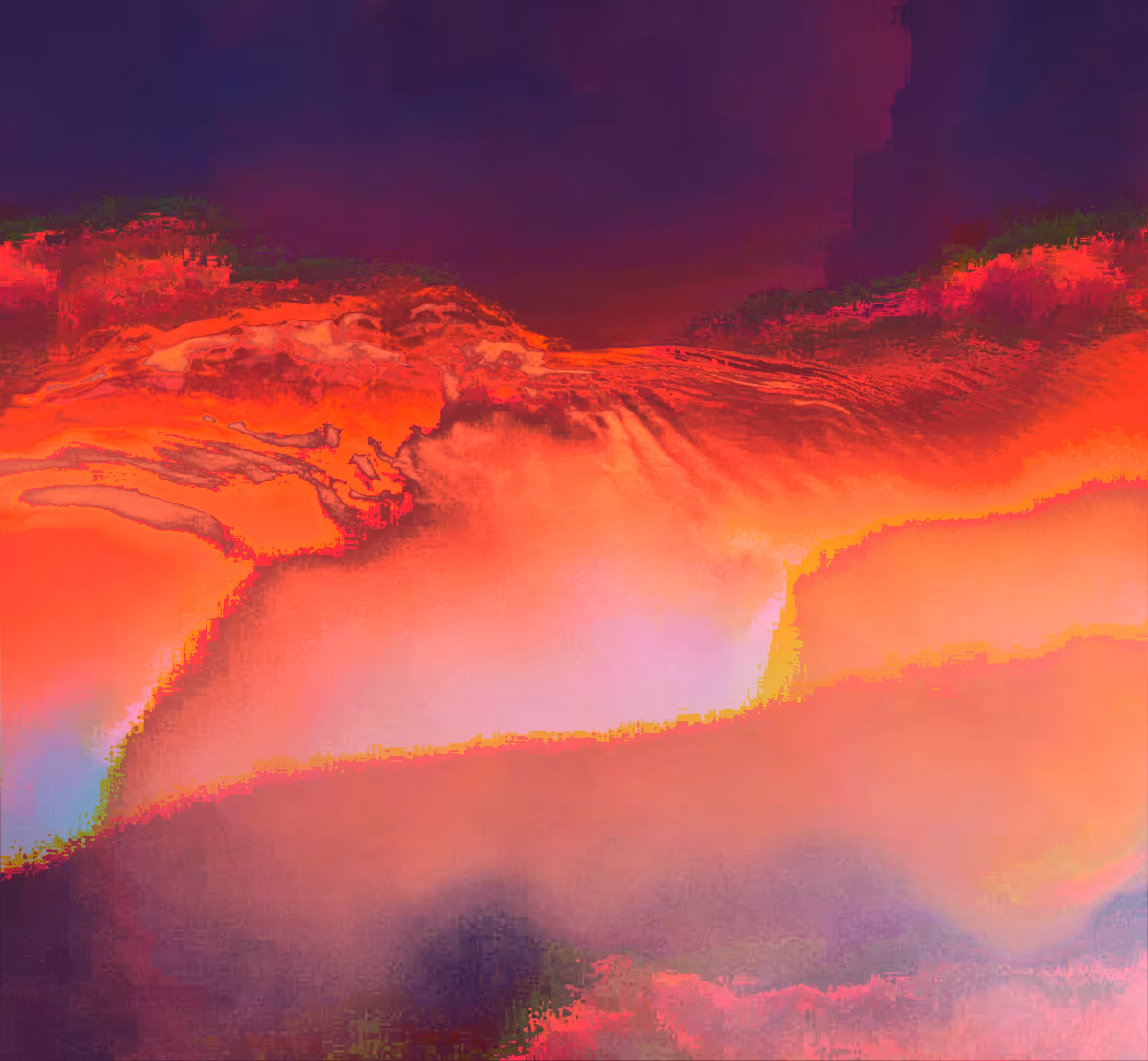 Kilauea #1  - Flowing Lava River