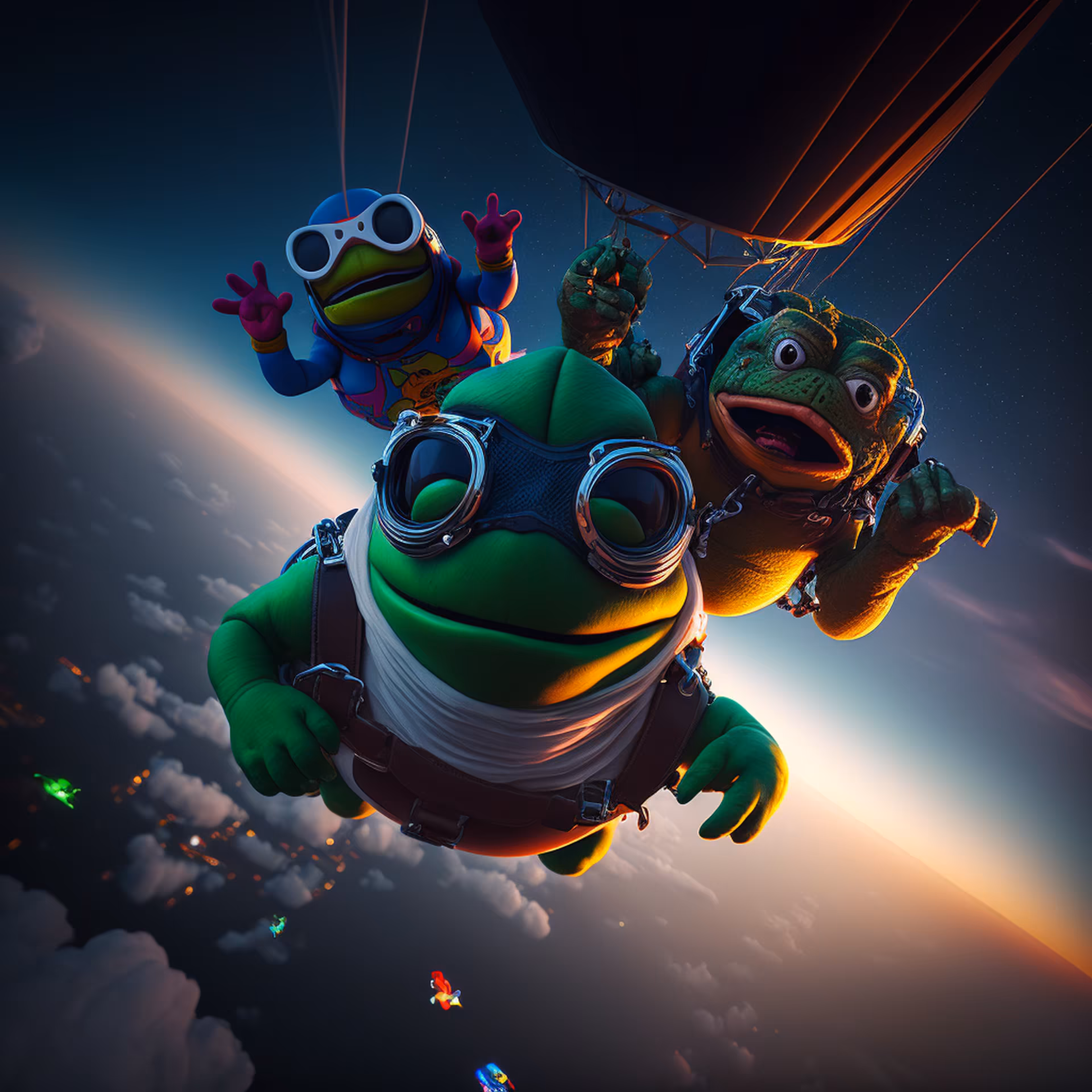 Pepe's World: Pepe in the parachute