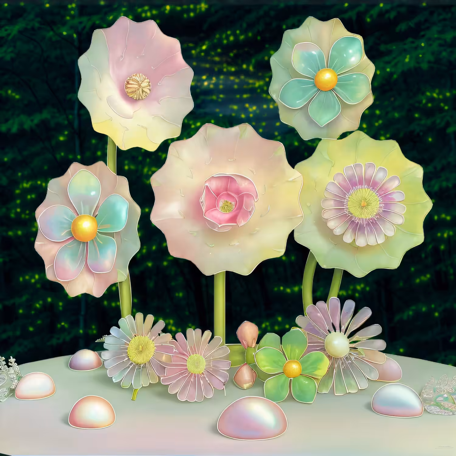 Iridescent Floral