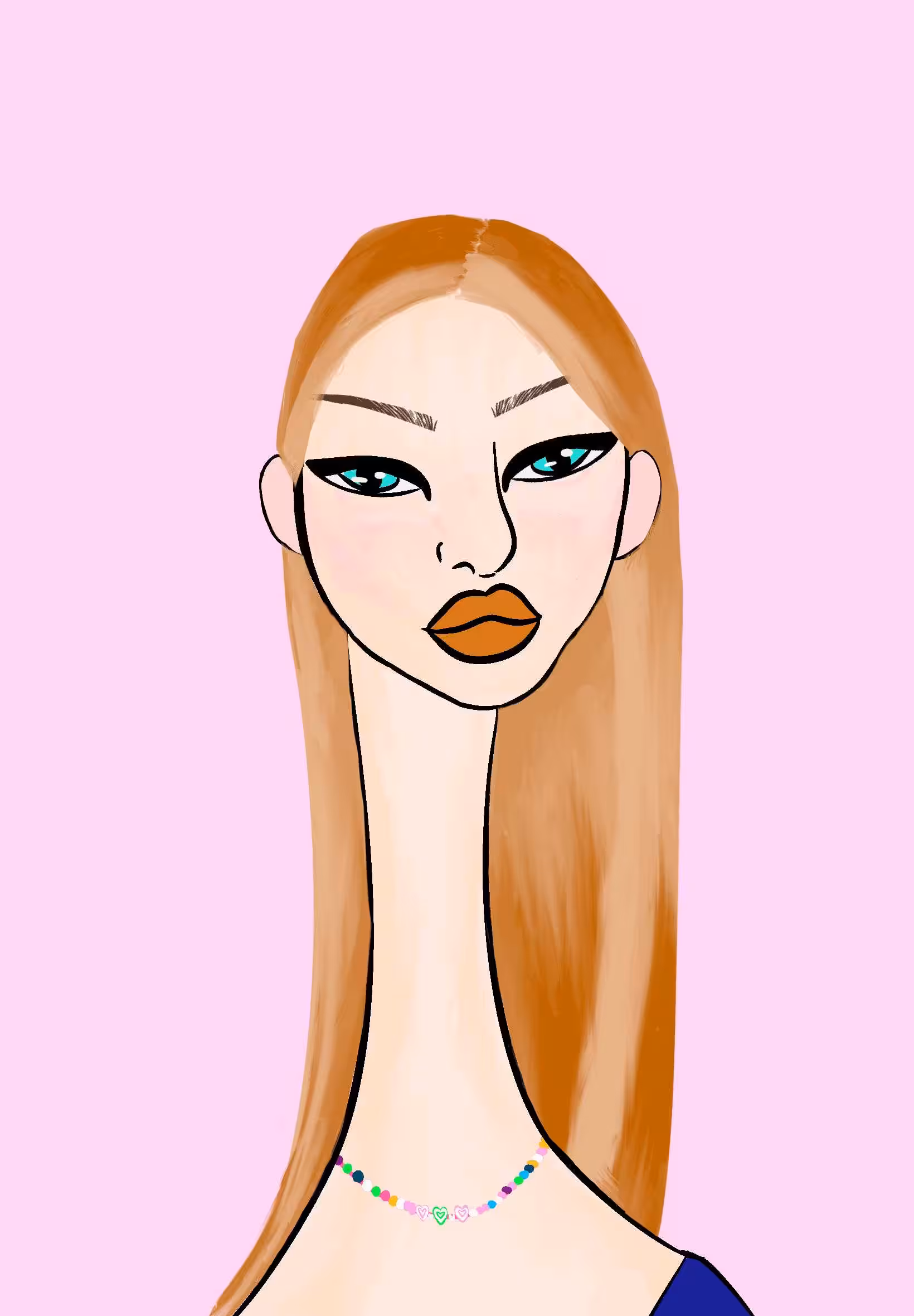Long Neckie Lady #2466