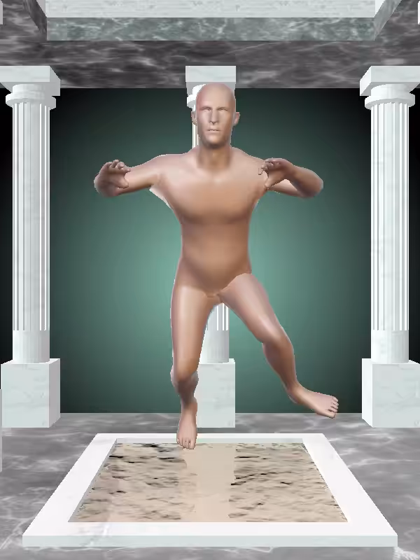 HeavenComputer: The Treading Water Holy Brown Man #2894