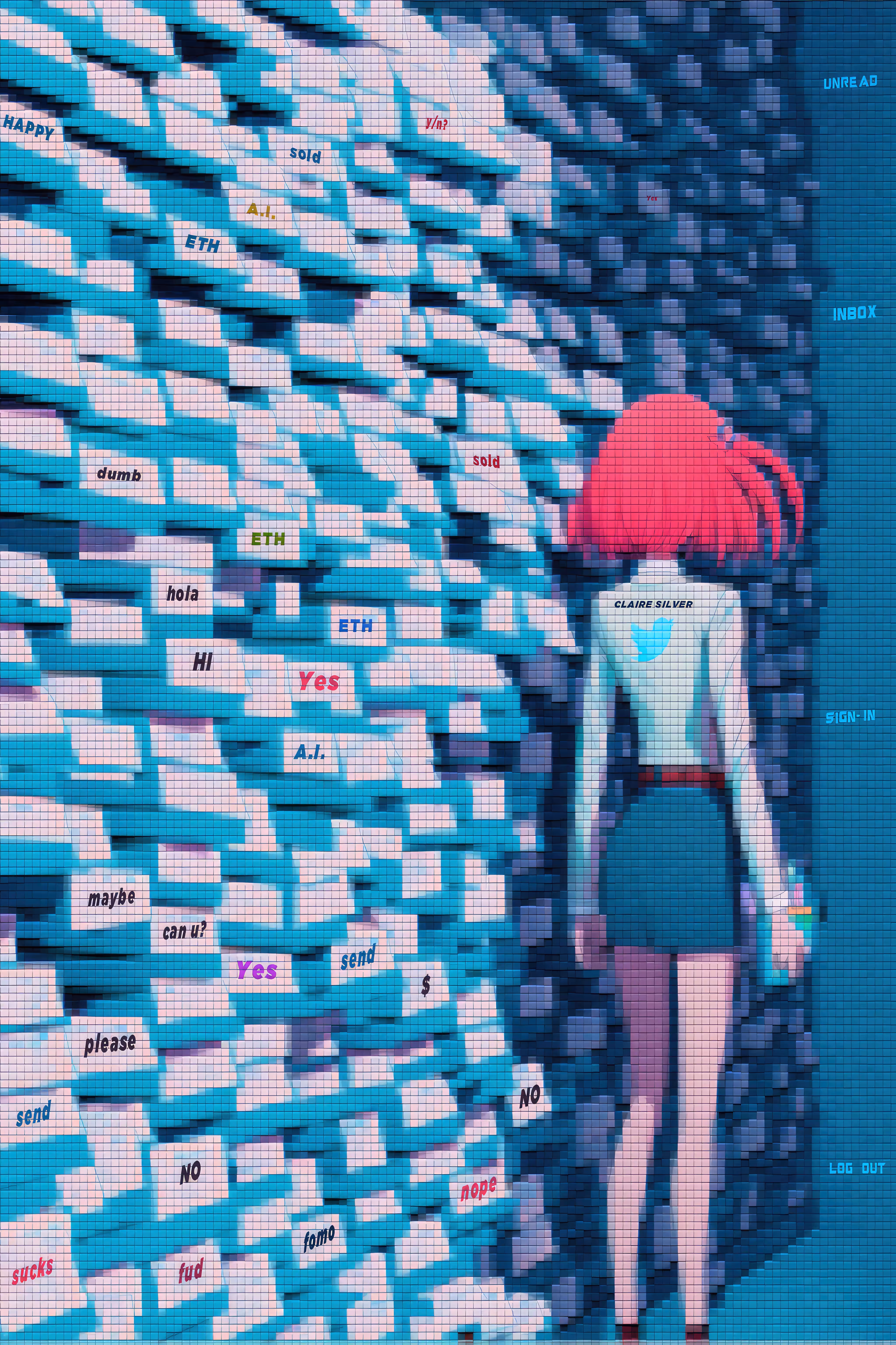 Claire Silver's Twitter Inbox. Checking Unread messages.