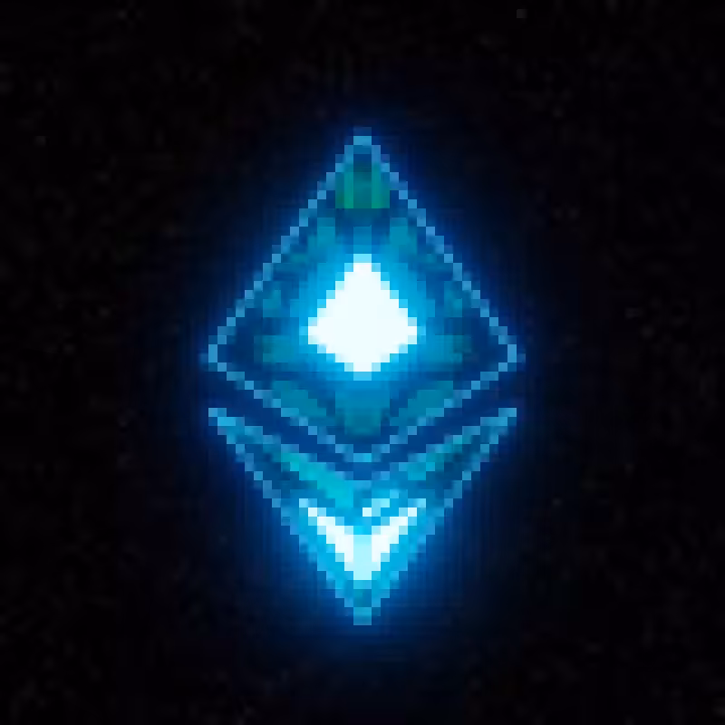 Crypto Space Gems - 01 - ETH (pixelated)