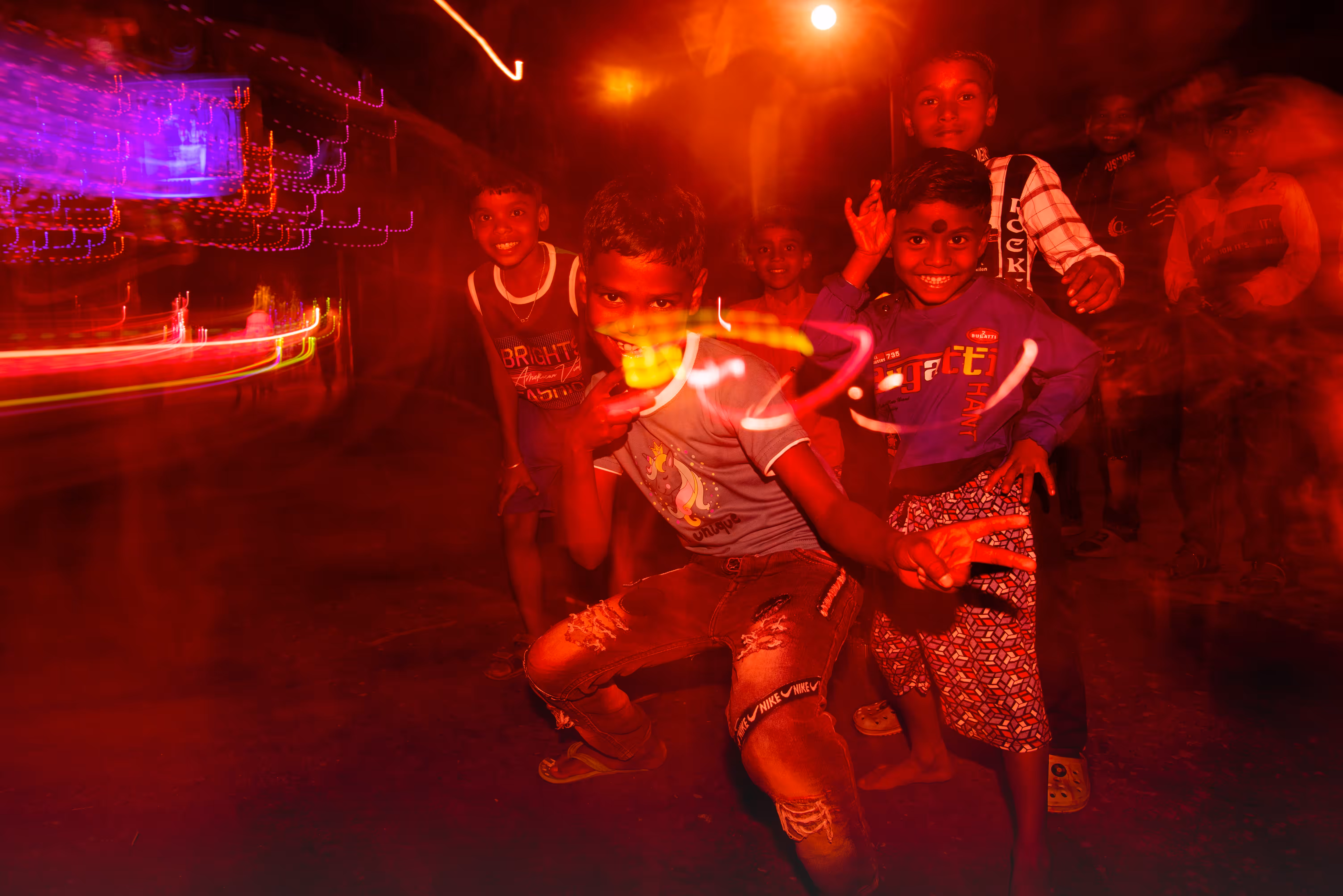Dancing flames