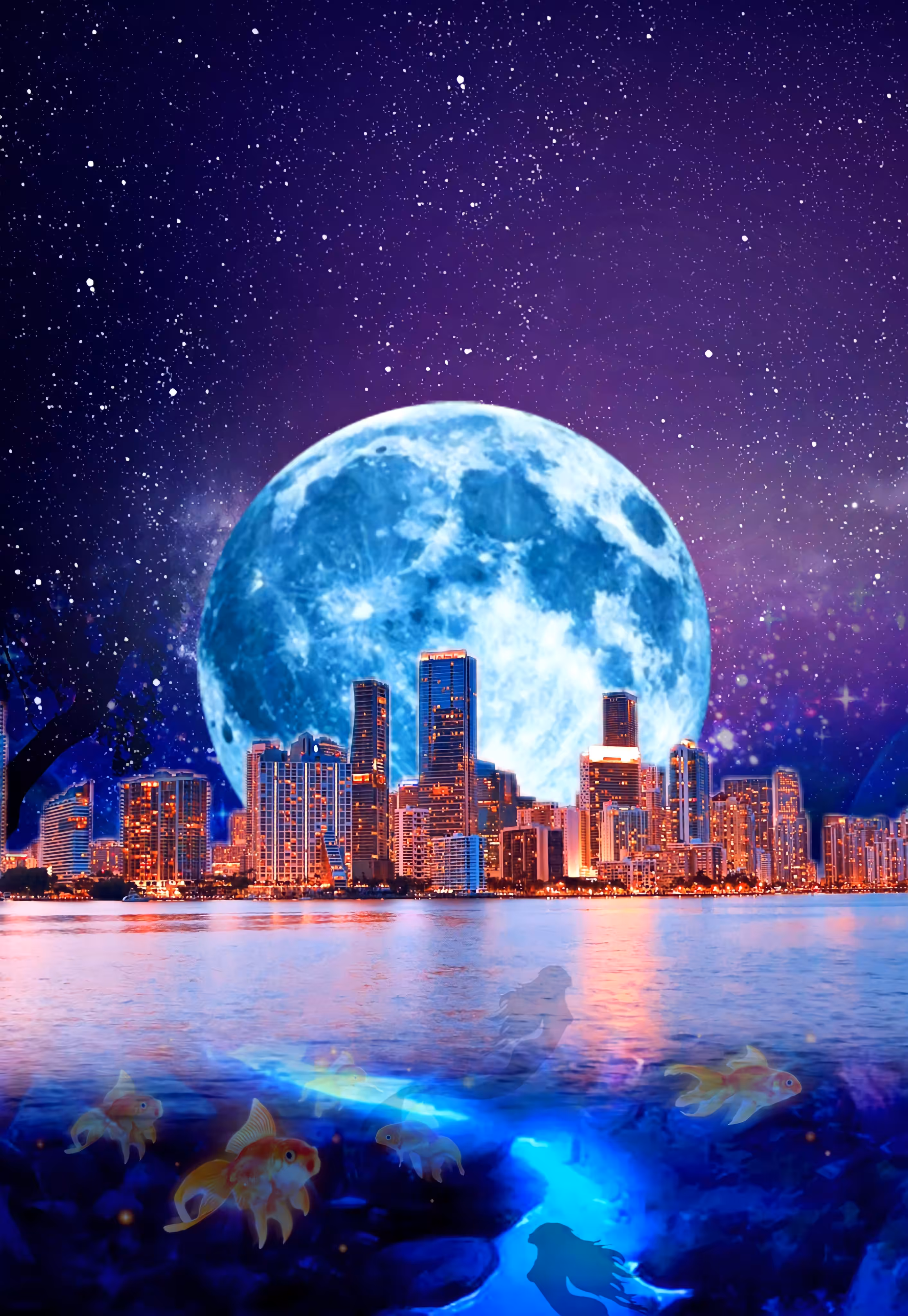 full moon city