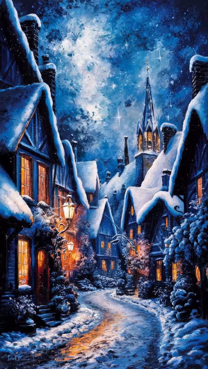 Random Creations: Snowy Town