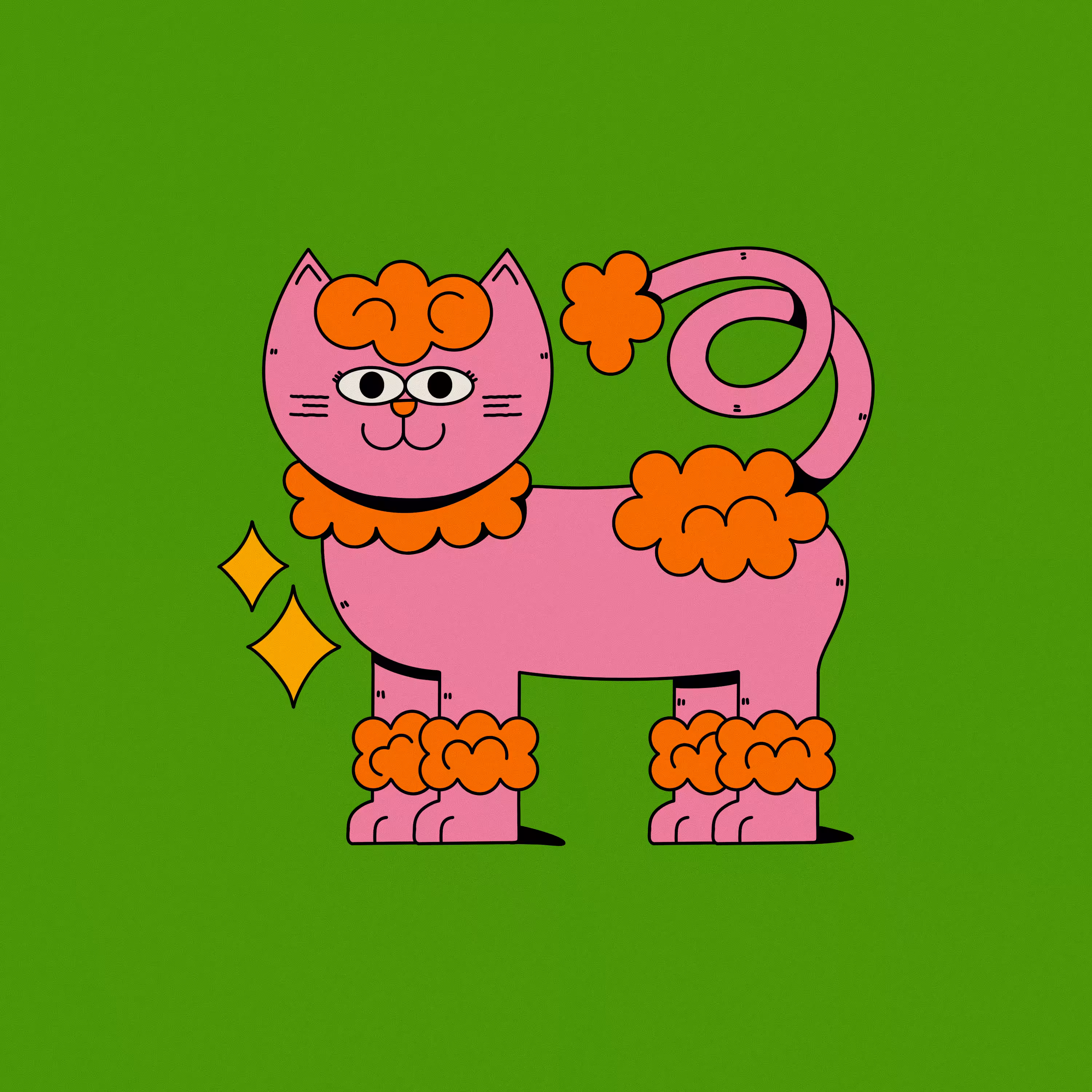 Weird Cat 1/1: Weird cat - Purrdle