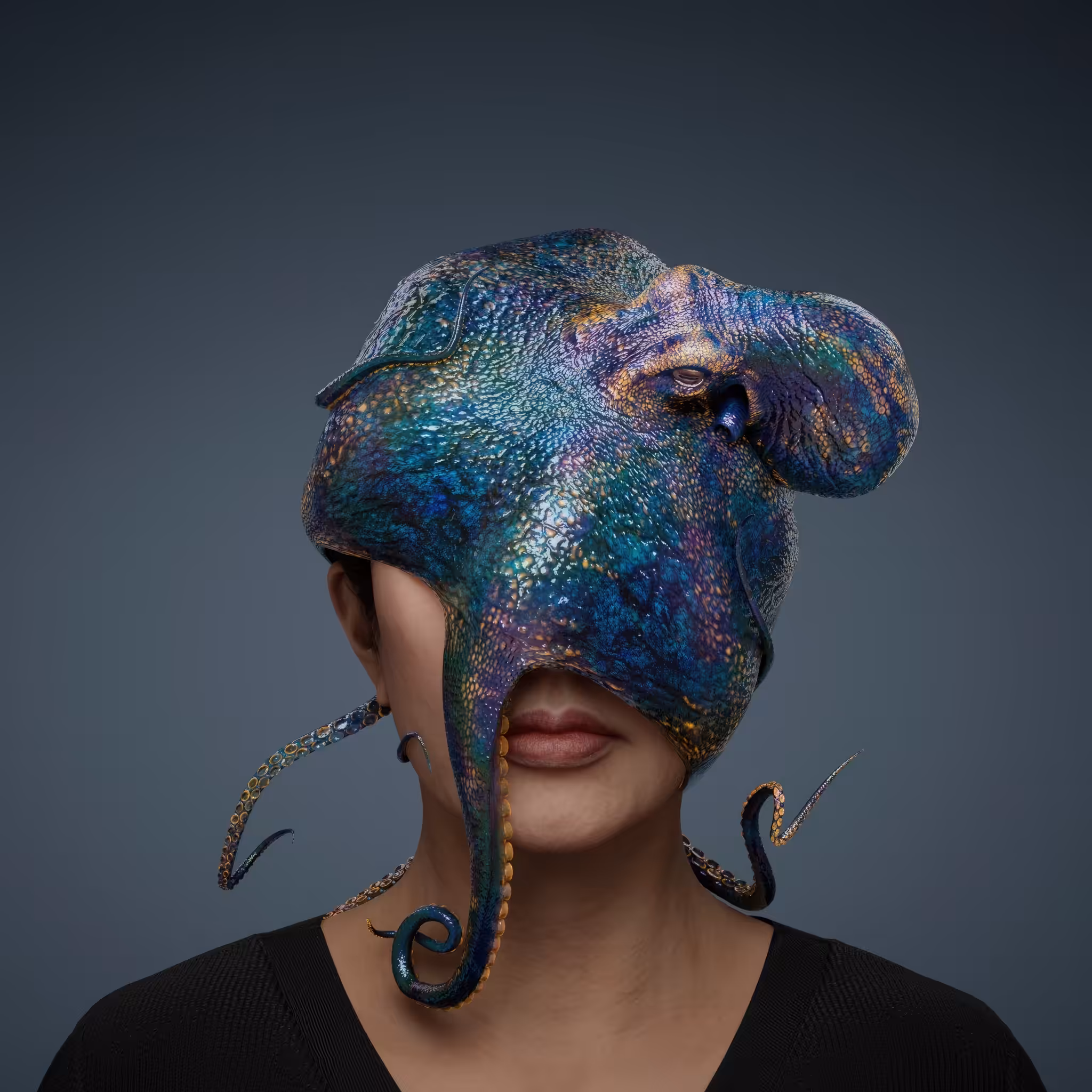 Portrait with Octopus #678