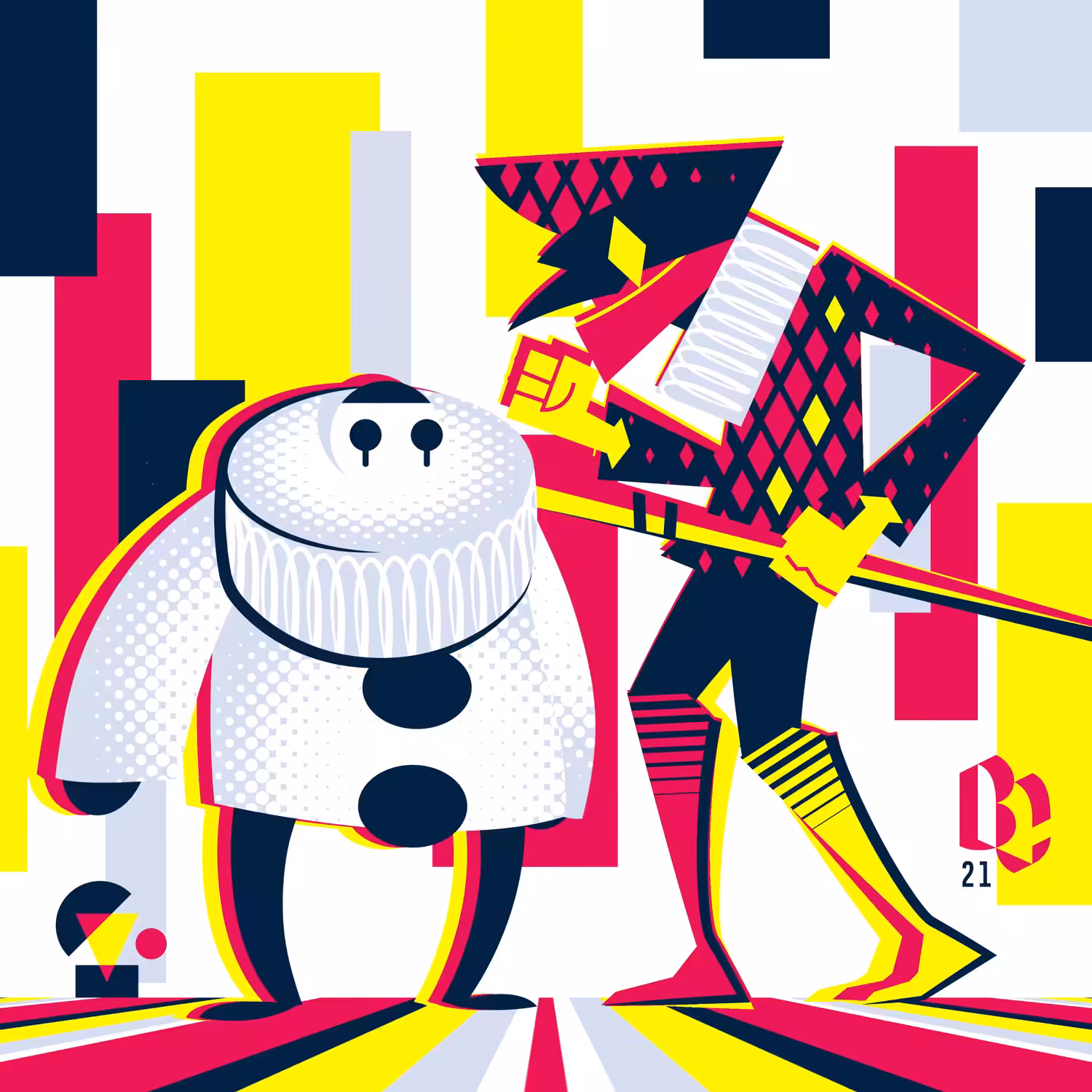 Pierrot and Harlequin