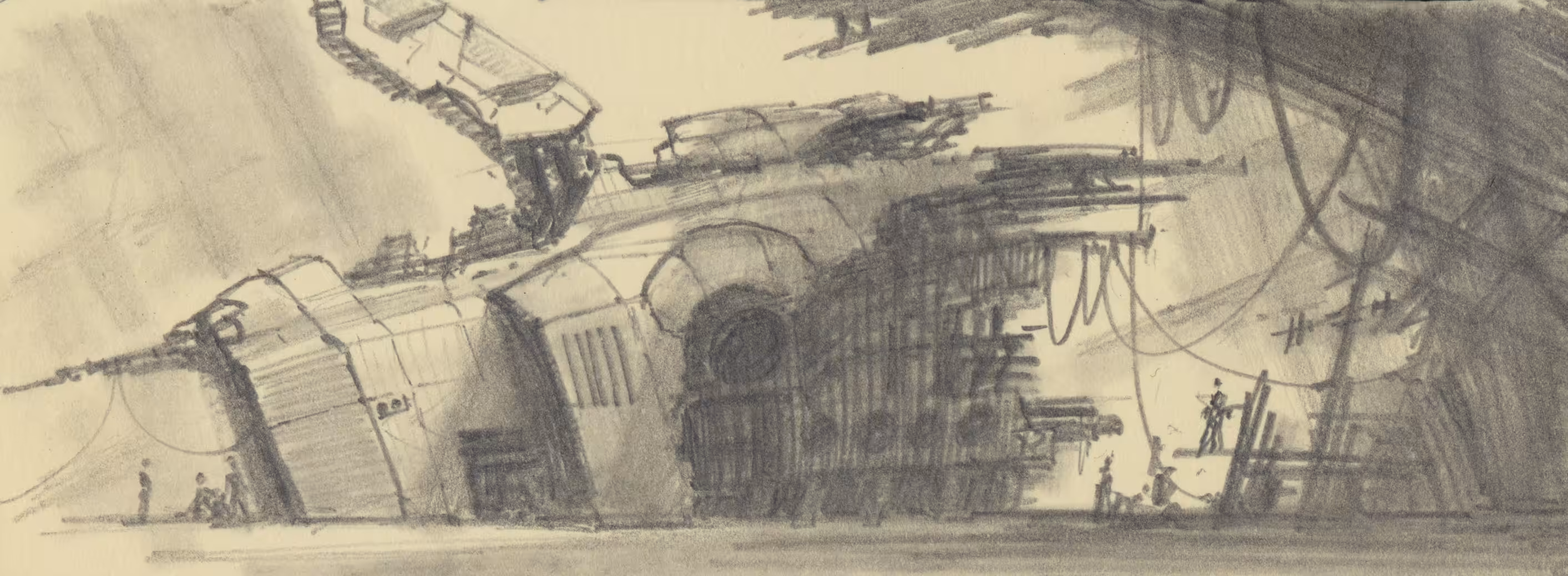Sky Burial #3 - Original Pencil Sketch