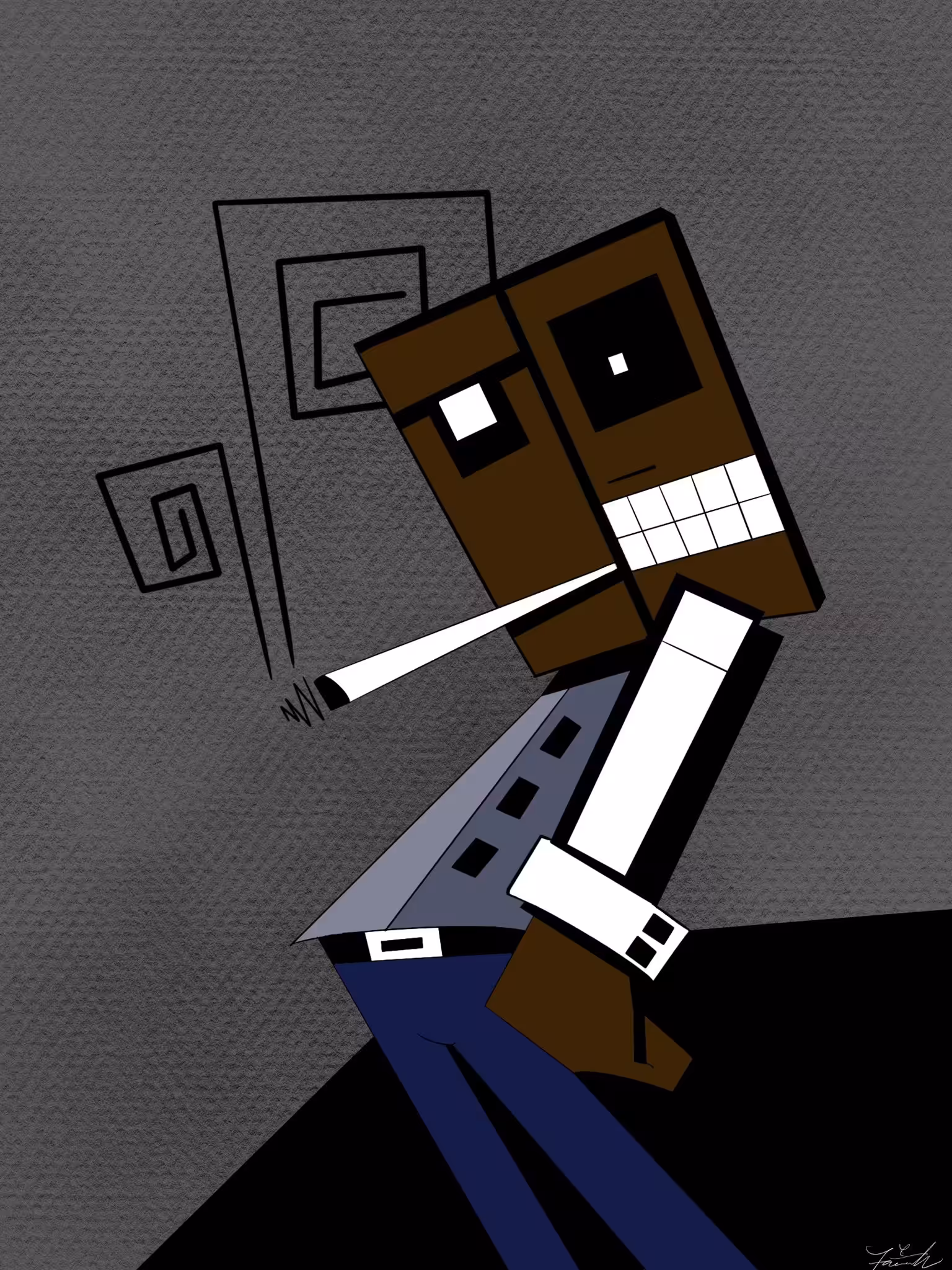 Smokin’ a square 