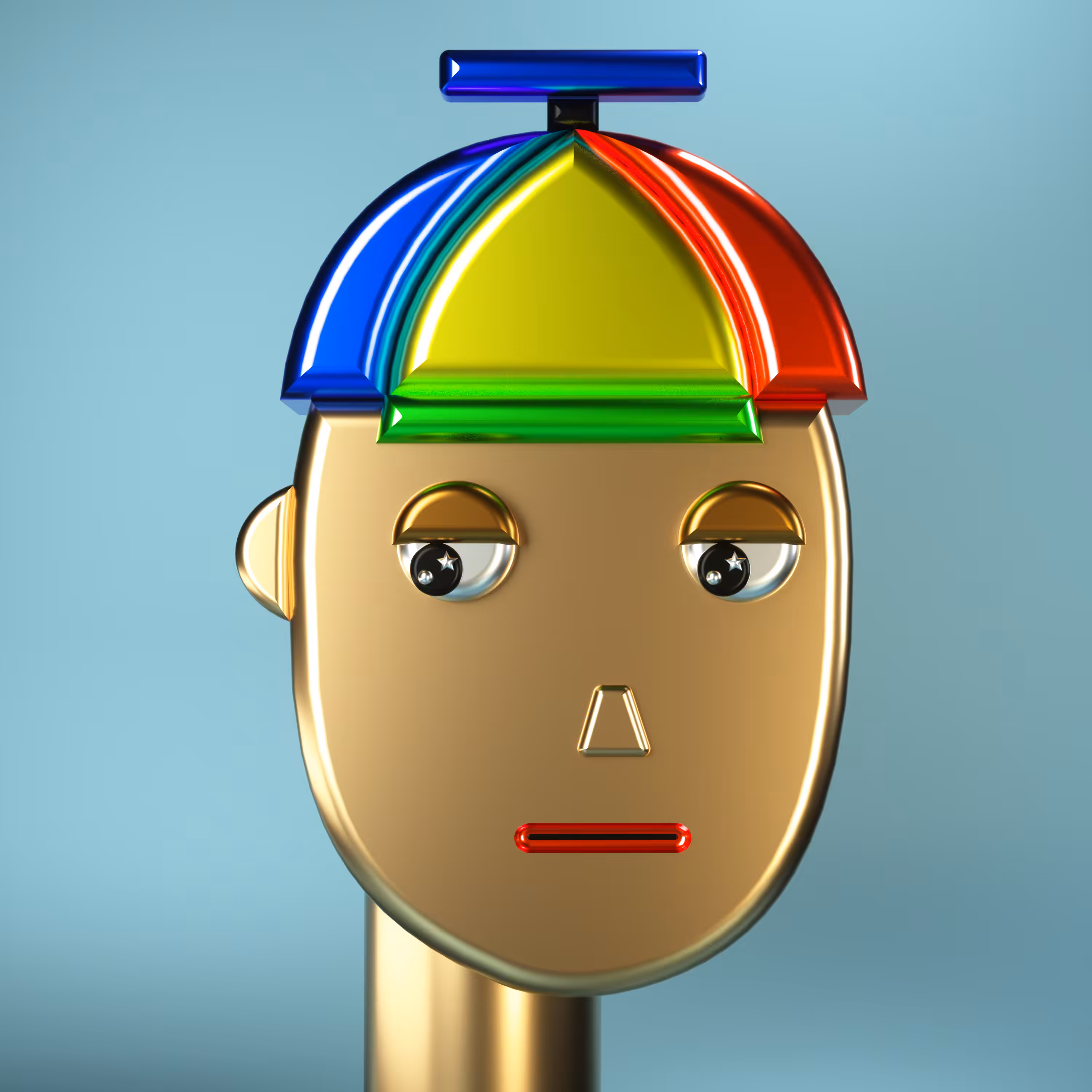 3D Chrome Punk #0009