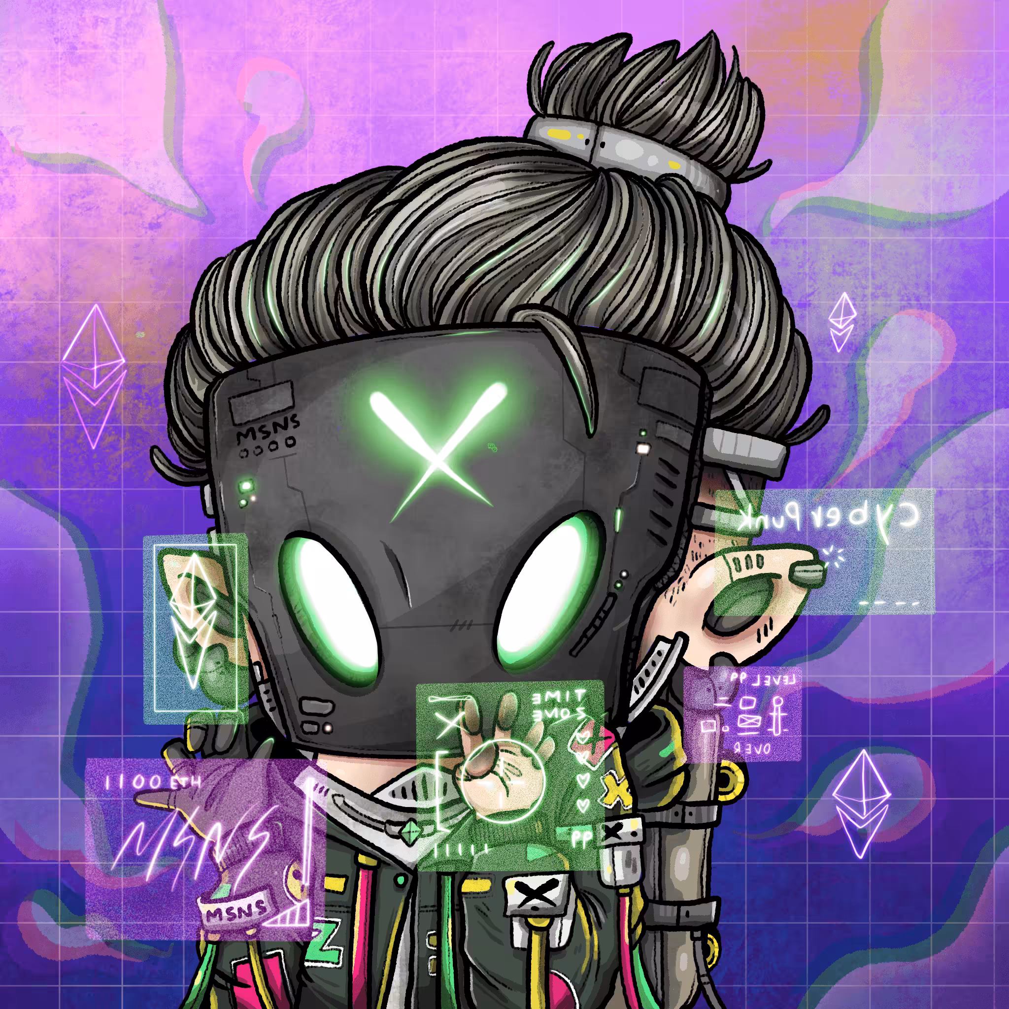 MISSING NOSE CYBER PUNK MARTY