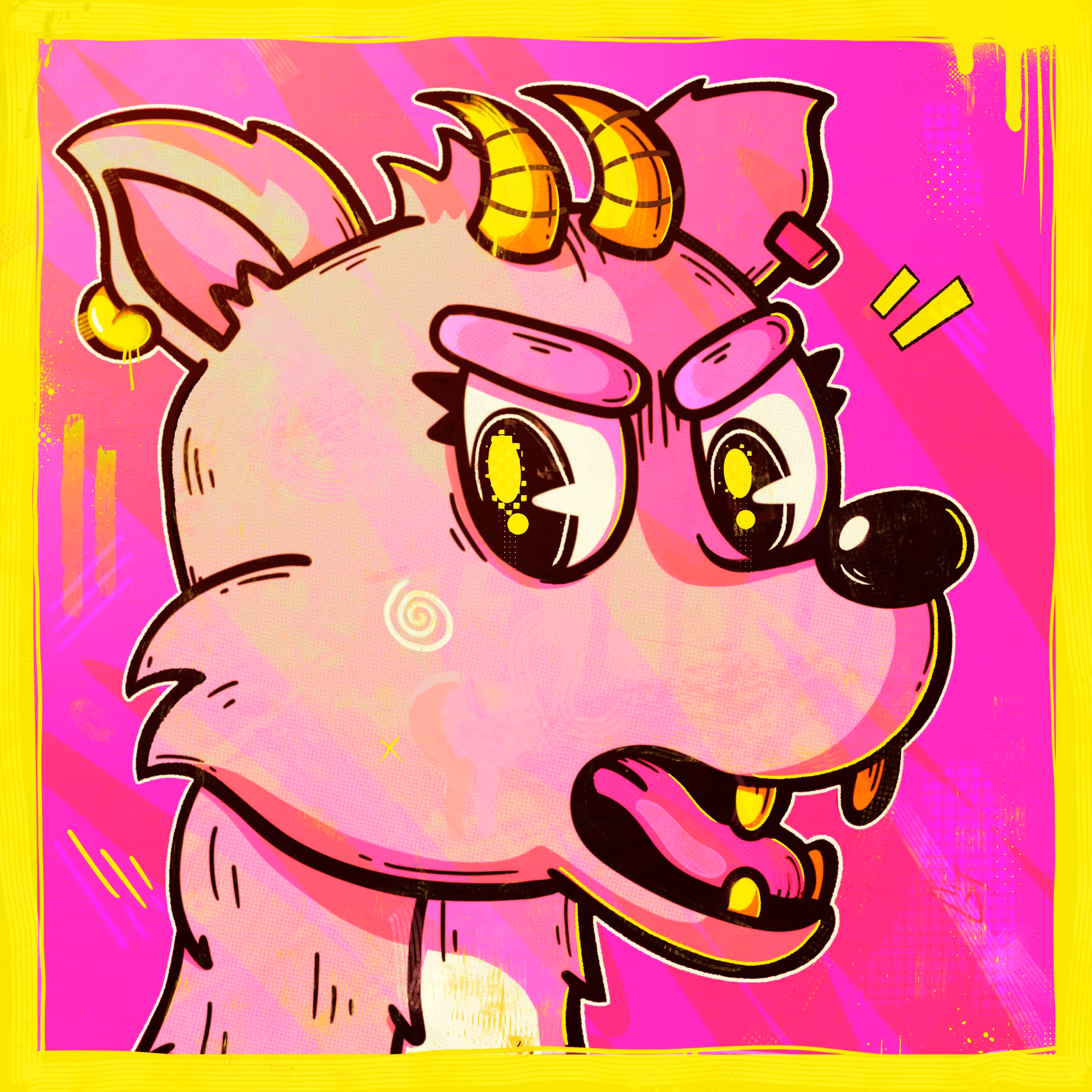 Lying animal