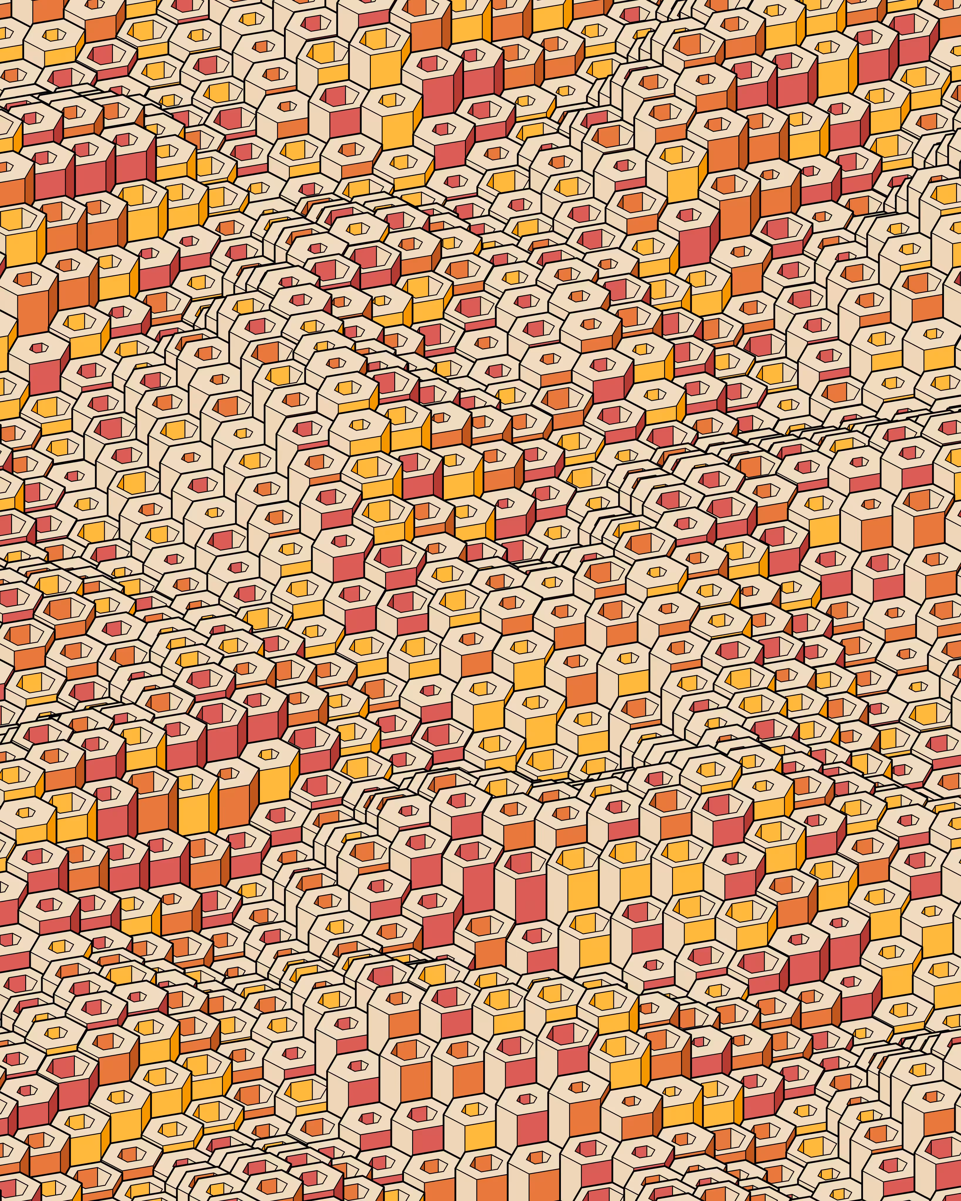 Hexagones Landscape #222