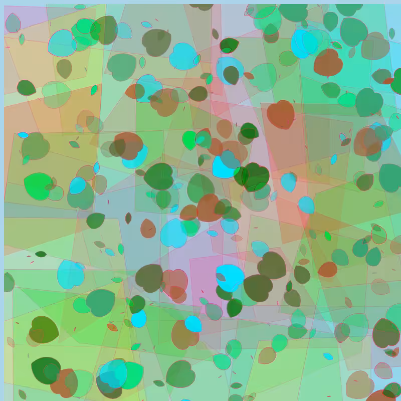 Leaves and glasses #24