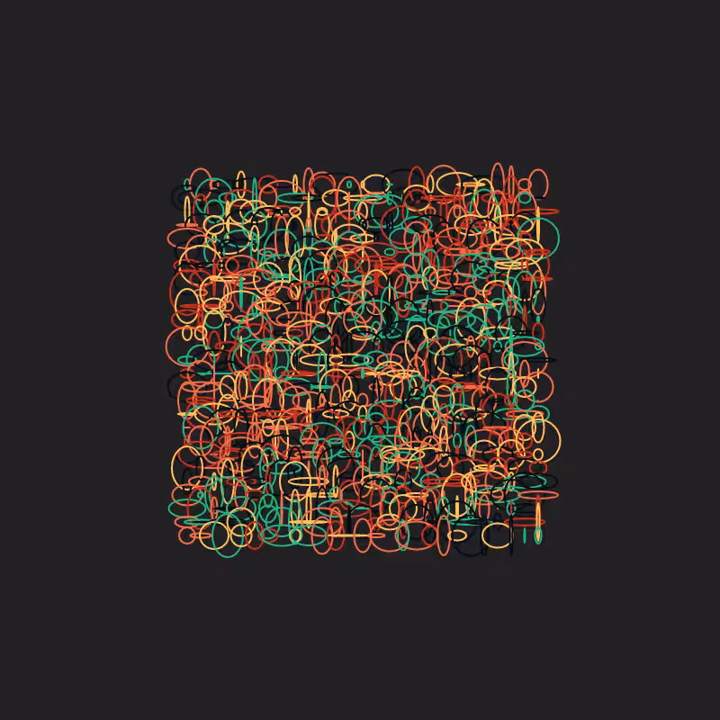 Scribbled Rings #5