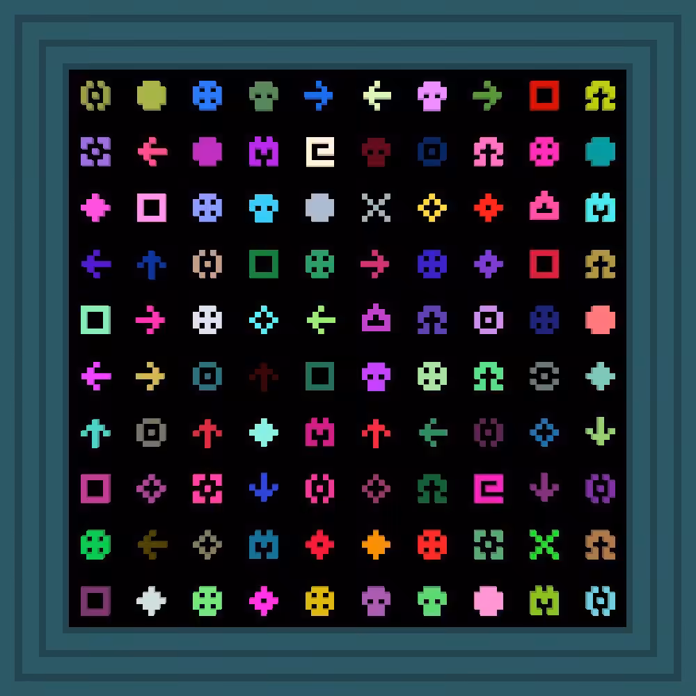 Beeg Yoshi :: Procedural Symbols #127/1000