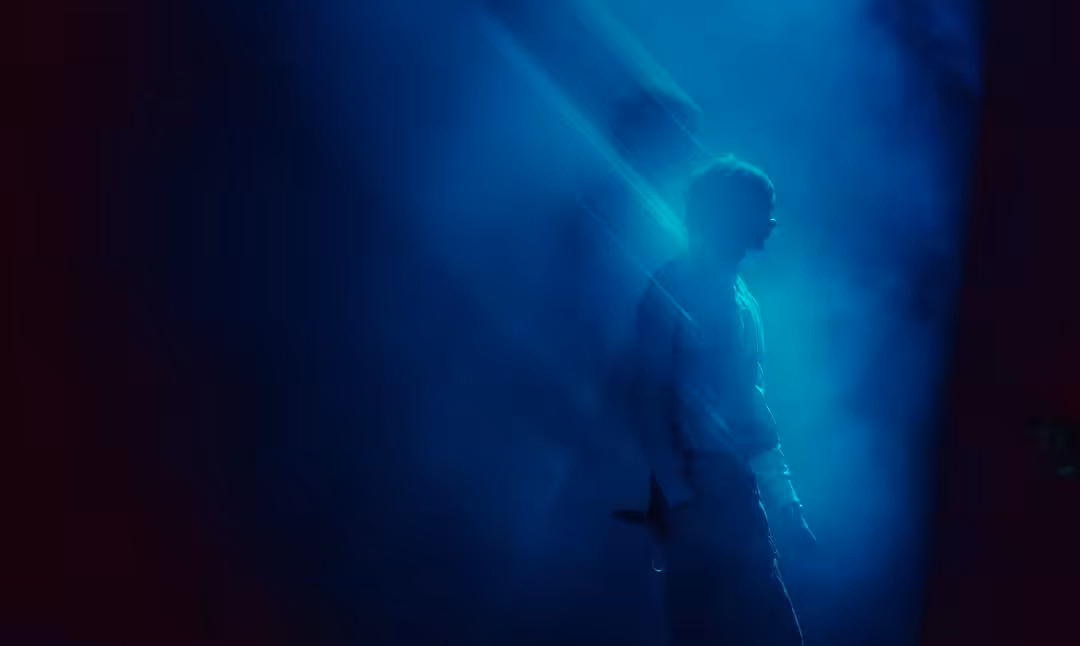 Shadow in the Blue Abyss