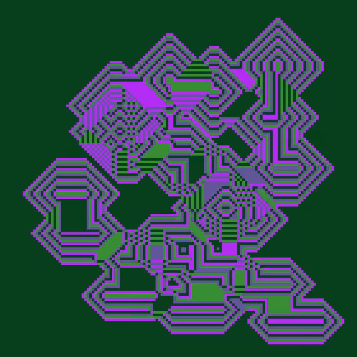 Superimposed Octagonal Pyramids #94