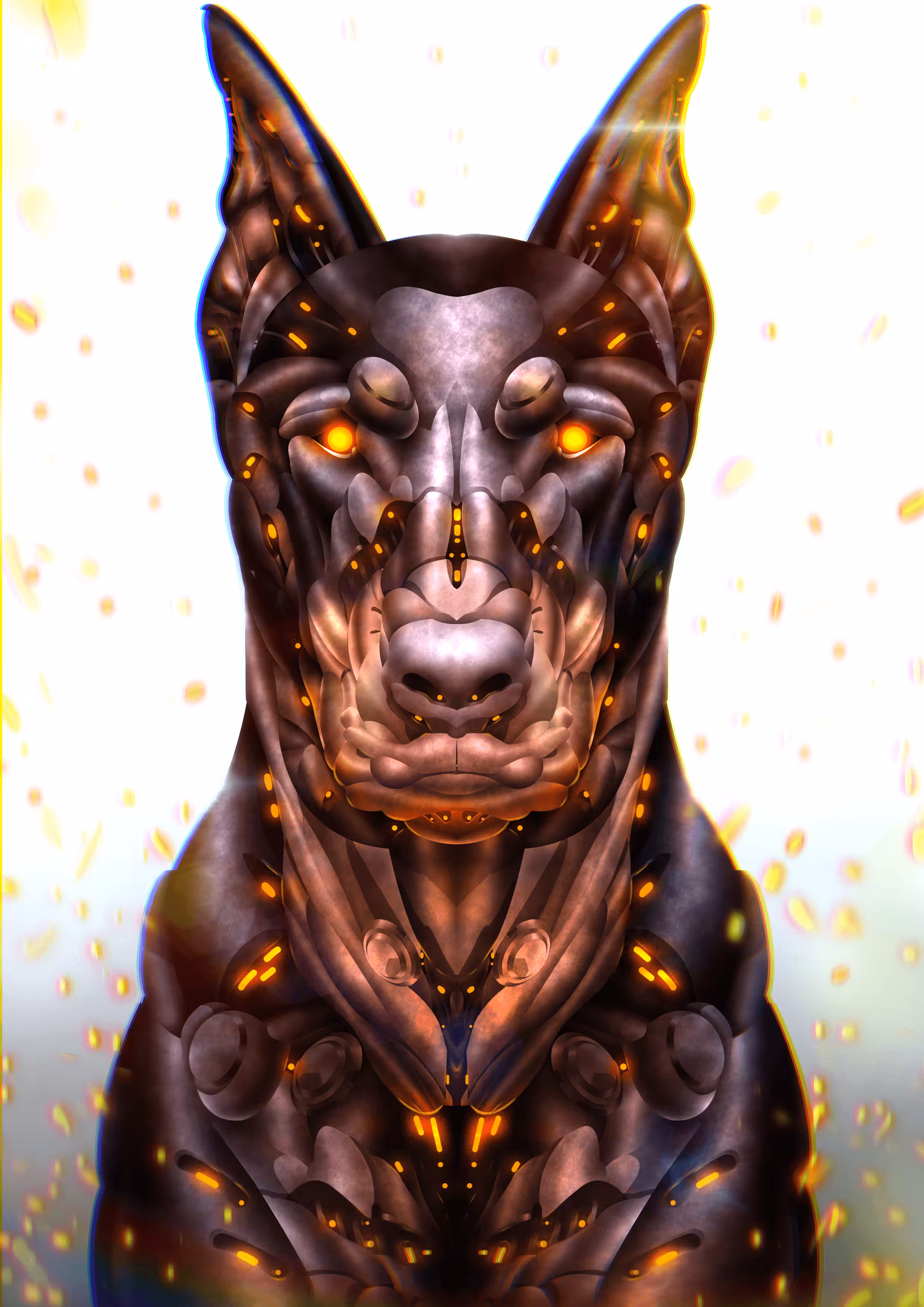 CYBORG DOBERMAN PINSCHER DOG #047