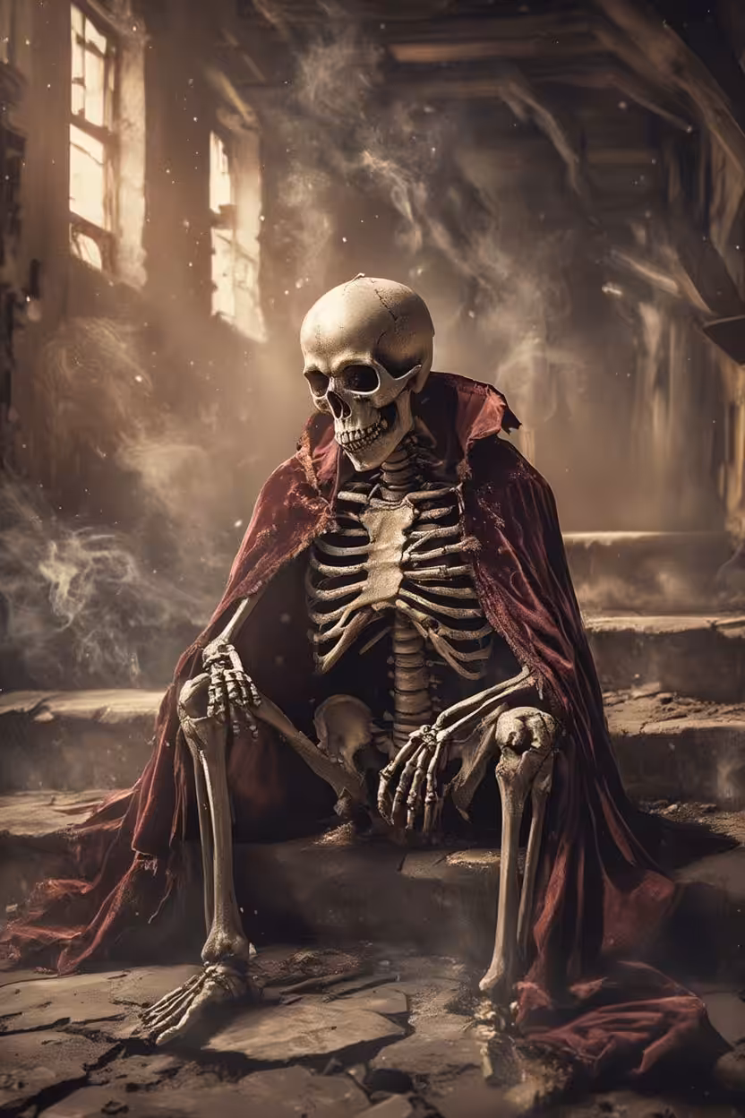 Sad skeleton