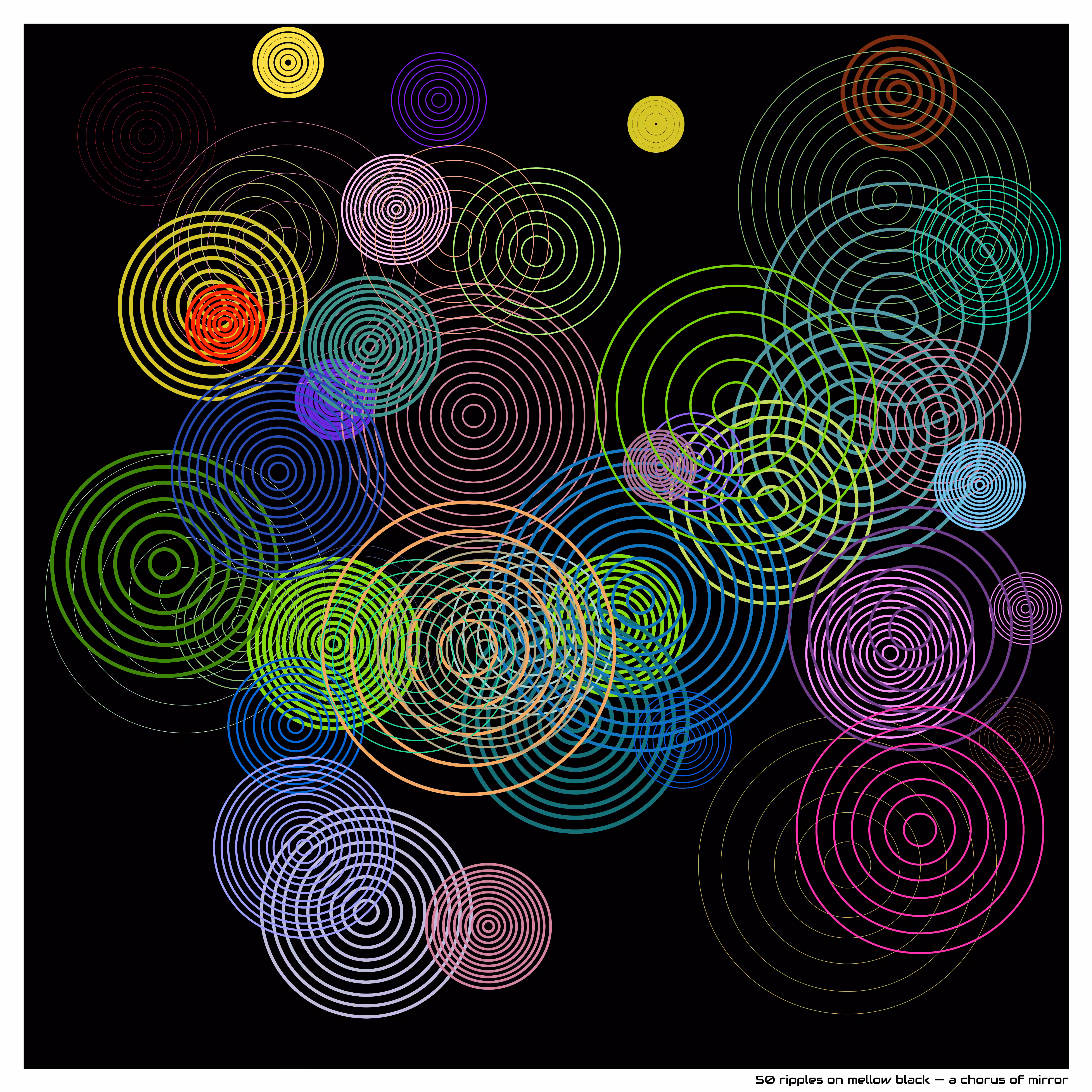 50 ripples on Mellow black — a Chorus of Mirror