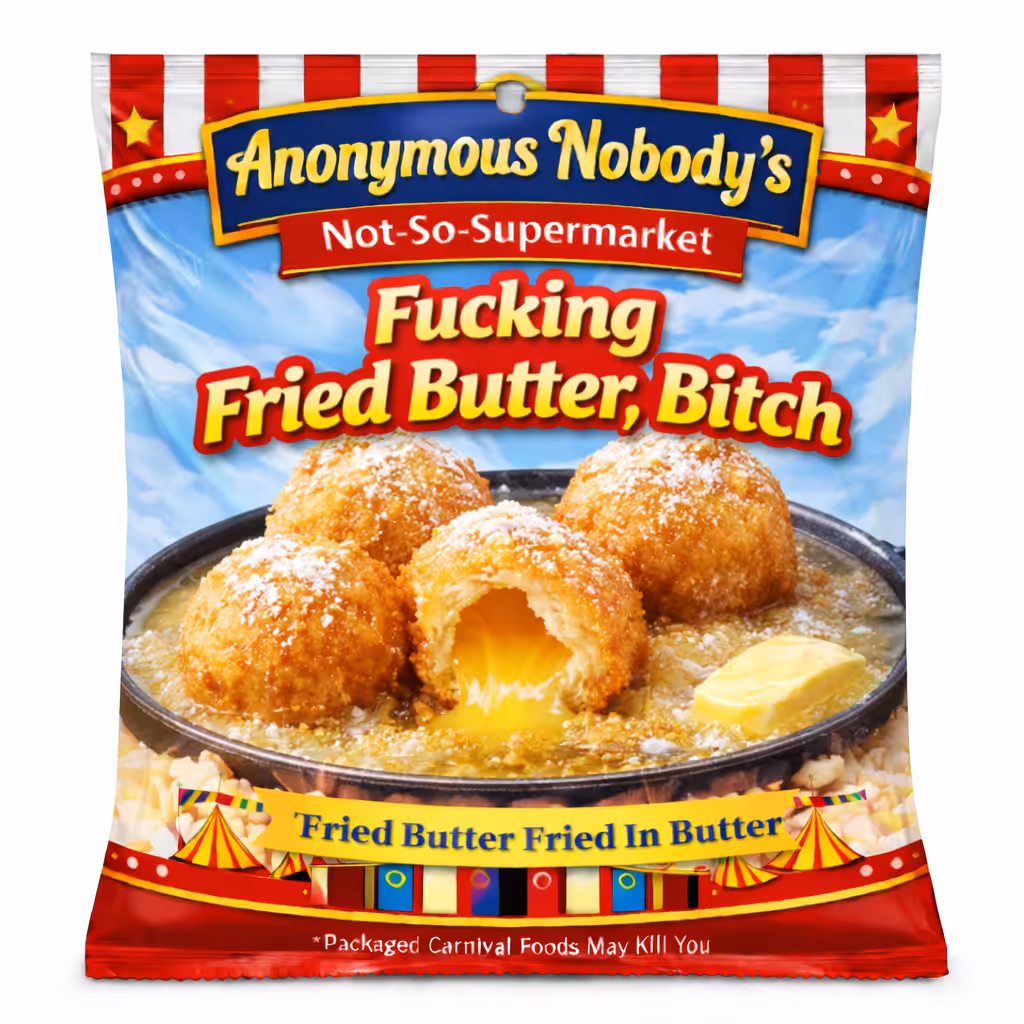 Anonymous Nobody’s Not-So-Supermarket: Fucking Fried Butter, Bitch