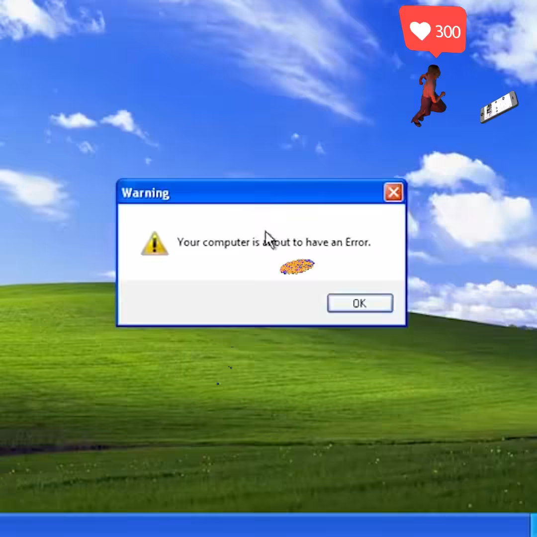 Canvas #291: desktop error. — vr. — flowers. — walking for clout. — dreamscape