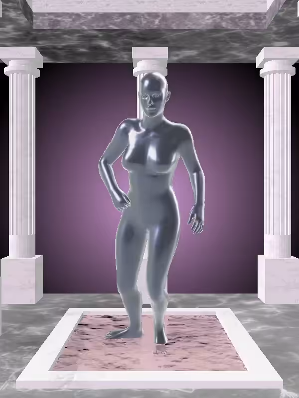 HeavenComputer: The Injured Navy Shimmer Woman #4071
