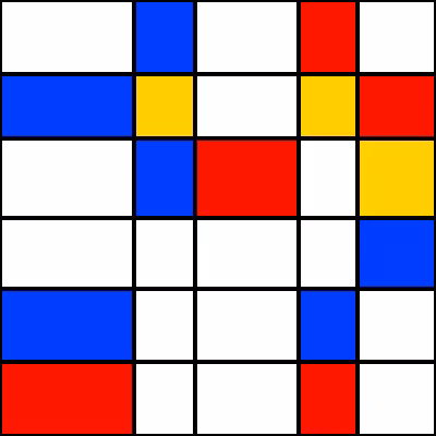 de Stijl Vectorian Grid #1