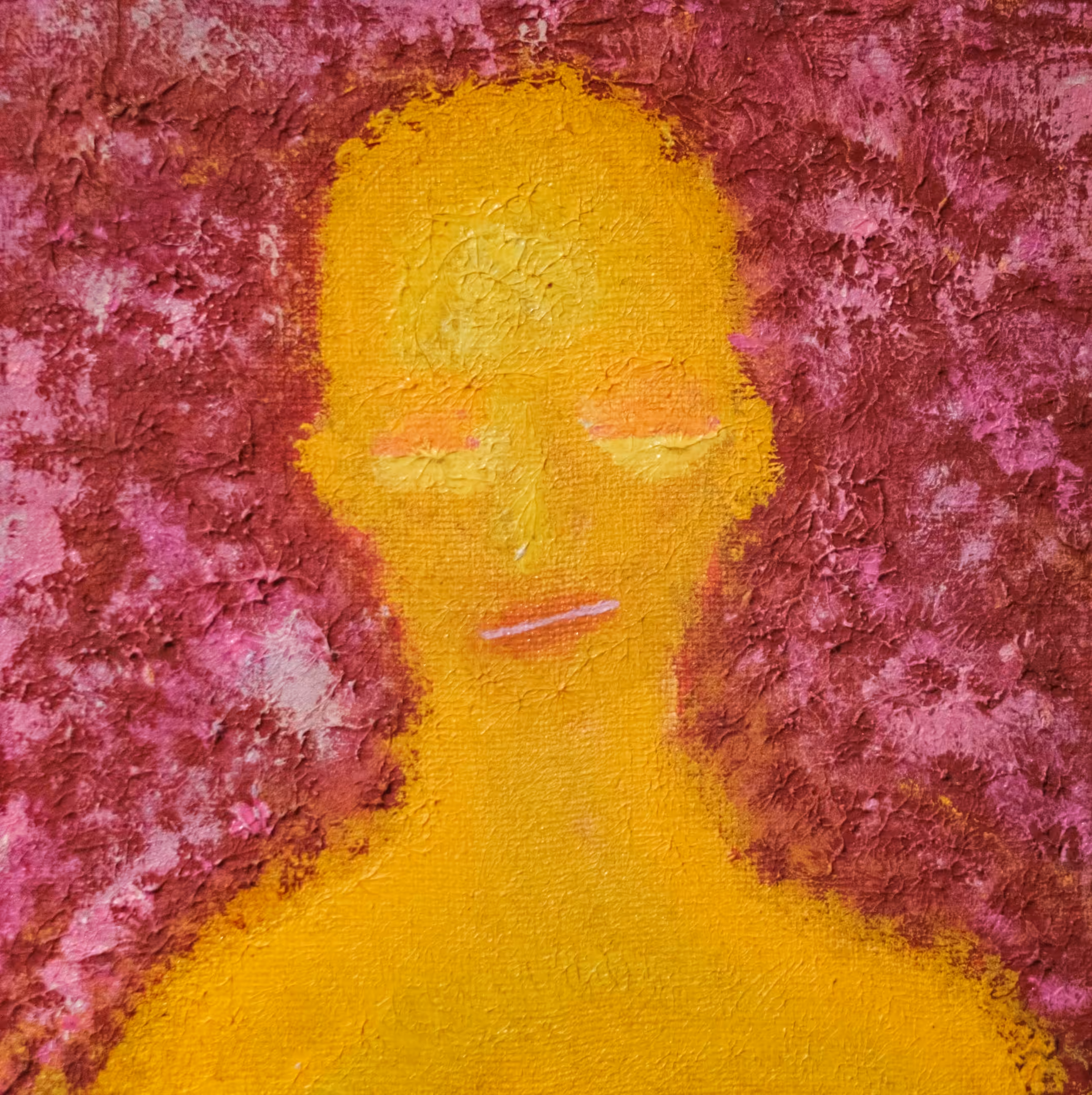 portrait on purple