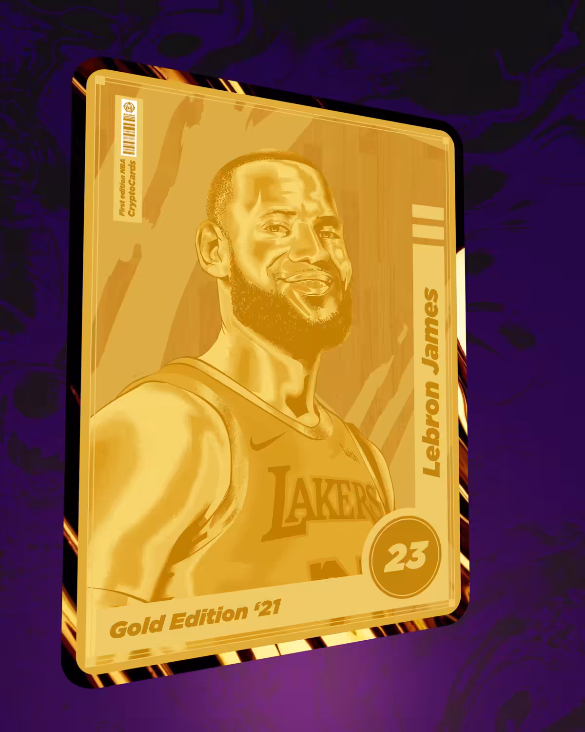 Lebron James - NBA CryptoCards - Gold Edition 2021 - 2/3